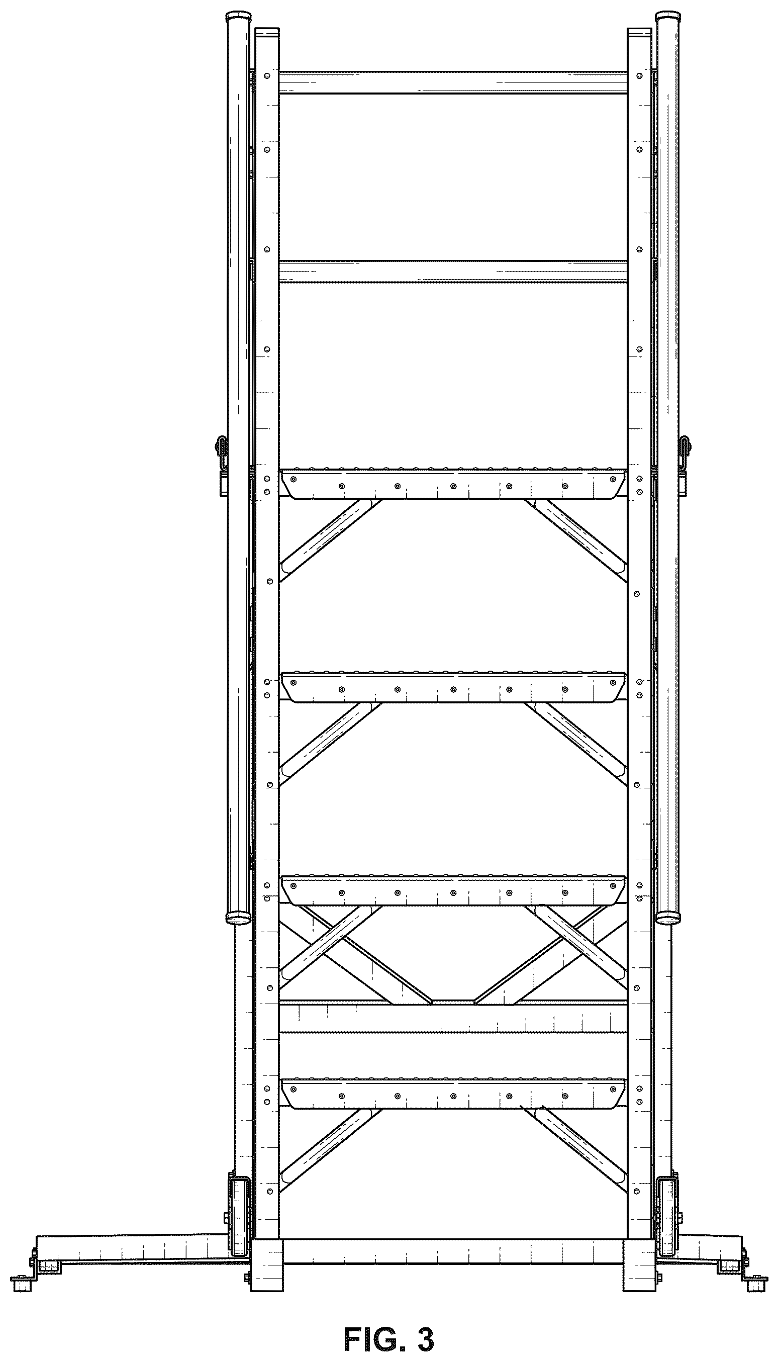 Patent USD1125605 Figure 3 – Ladder
