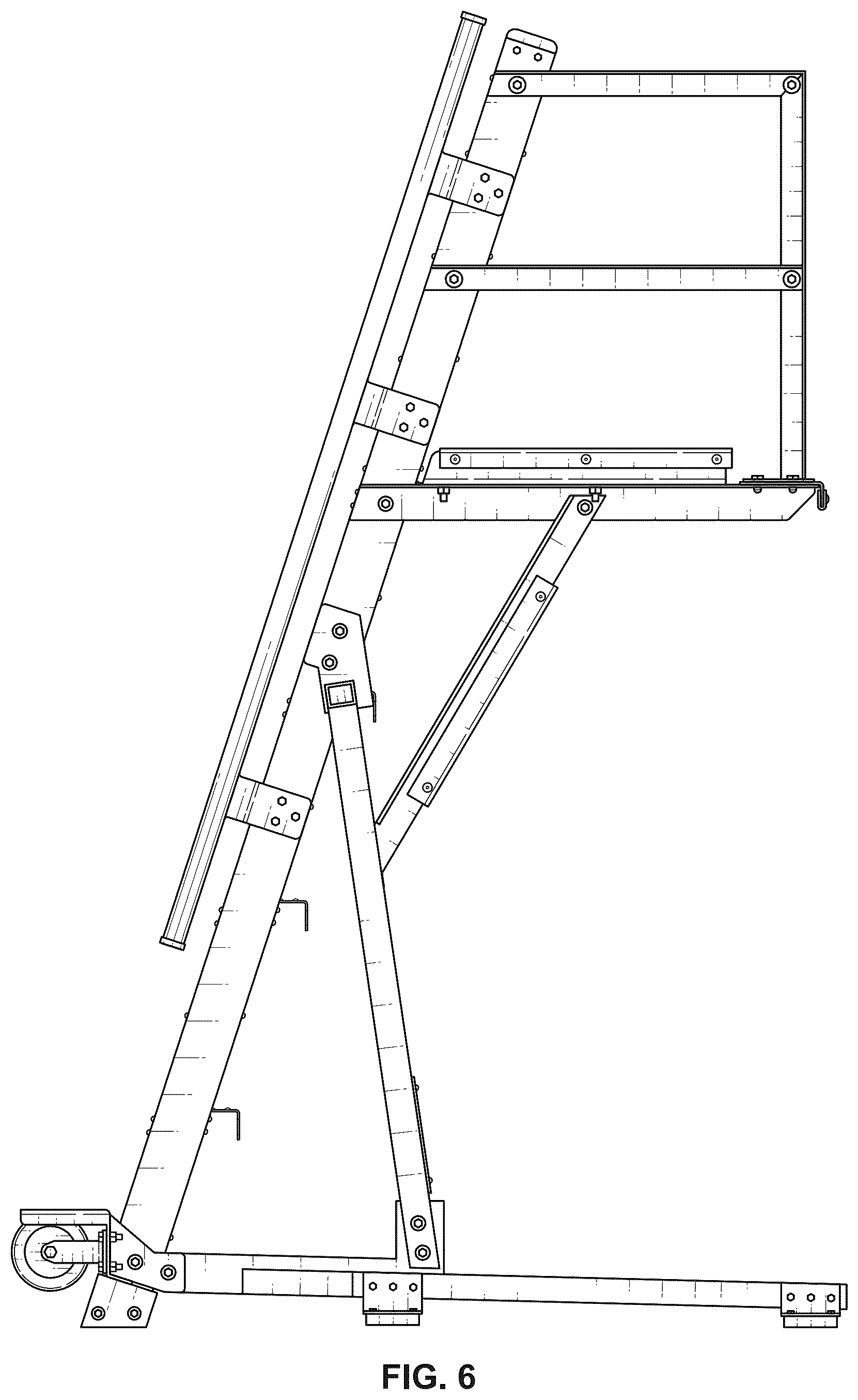 Patent USD1125605 Figure 6 – Ladder