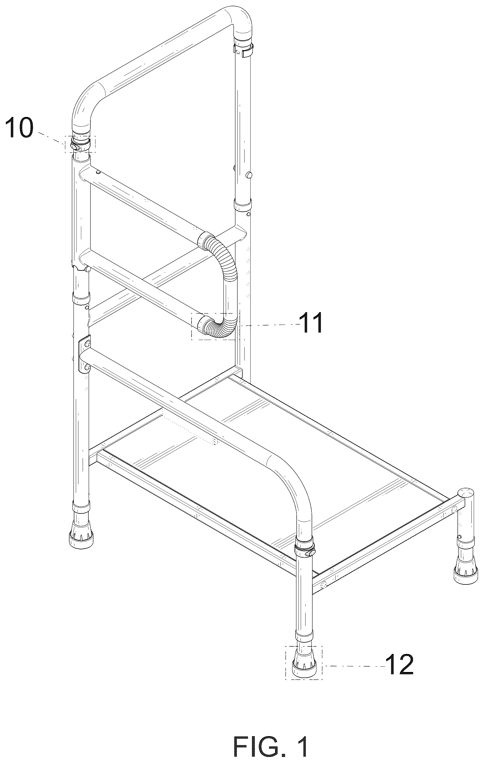 Patent USD1125606 — Bed step stool — Figure 1
