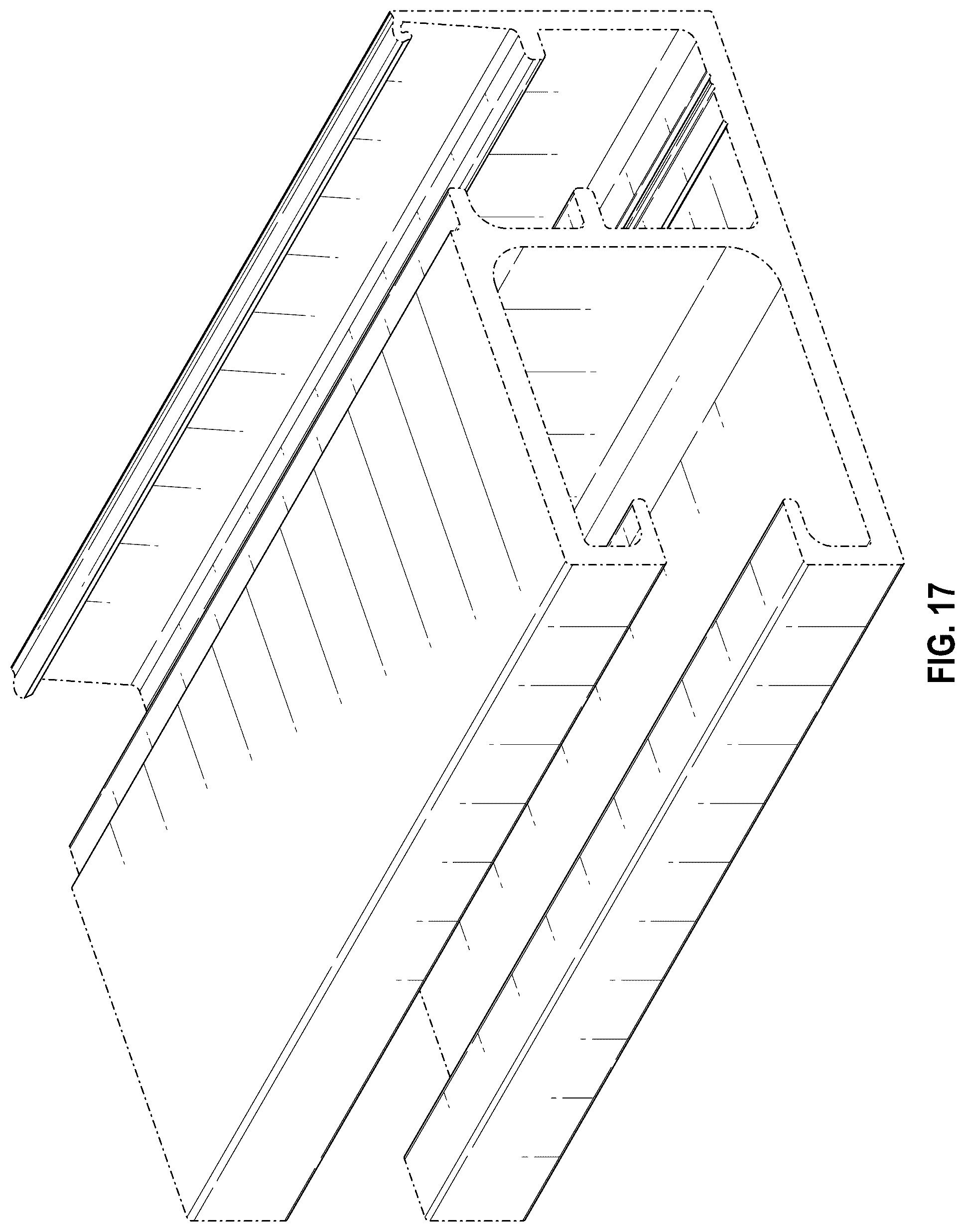 Patent USD1125608 Figure 15 – Rail for retractable screen