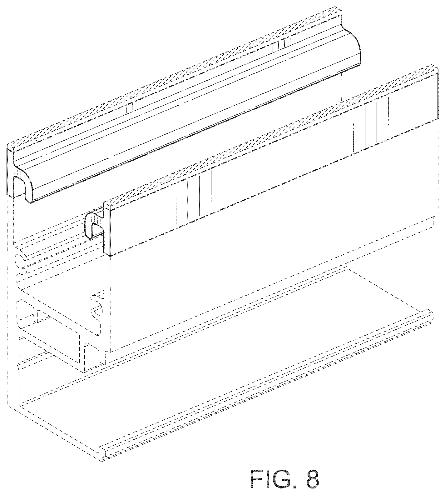 Patent USD1125609 Figure 6 – Screen base track