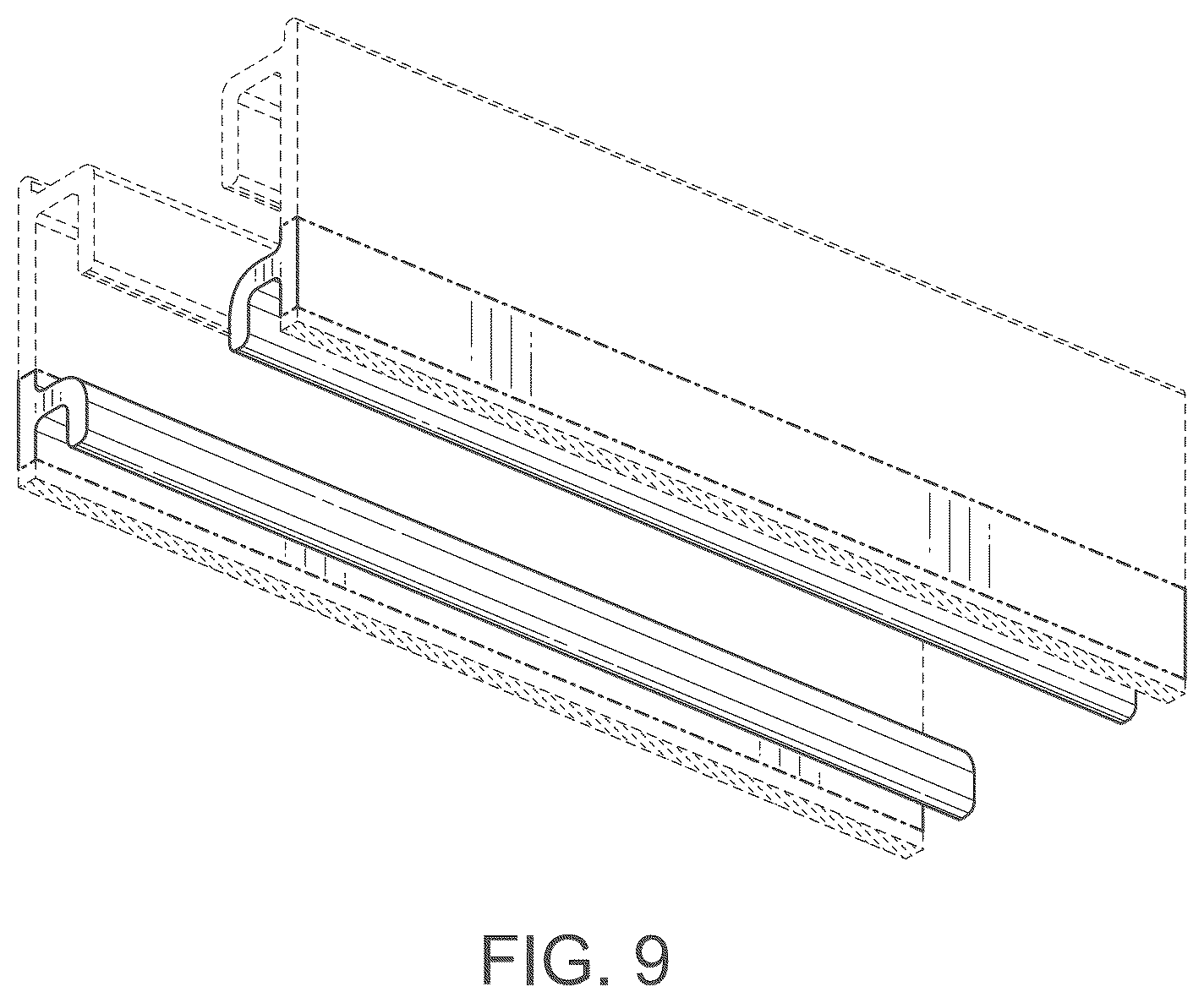 Patent USD1125609 Figure 7 – Screen base track