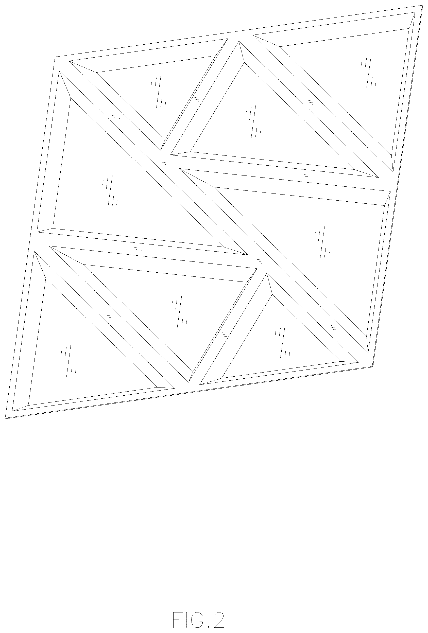 Patent USD1125610 Figure 2 – Wall panel