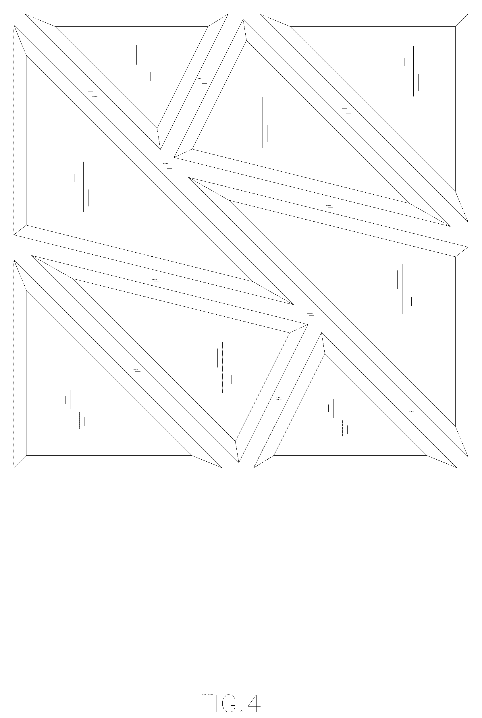 Patent USD1125610 Figure 4 – Wall panel