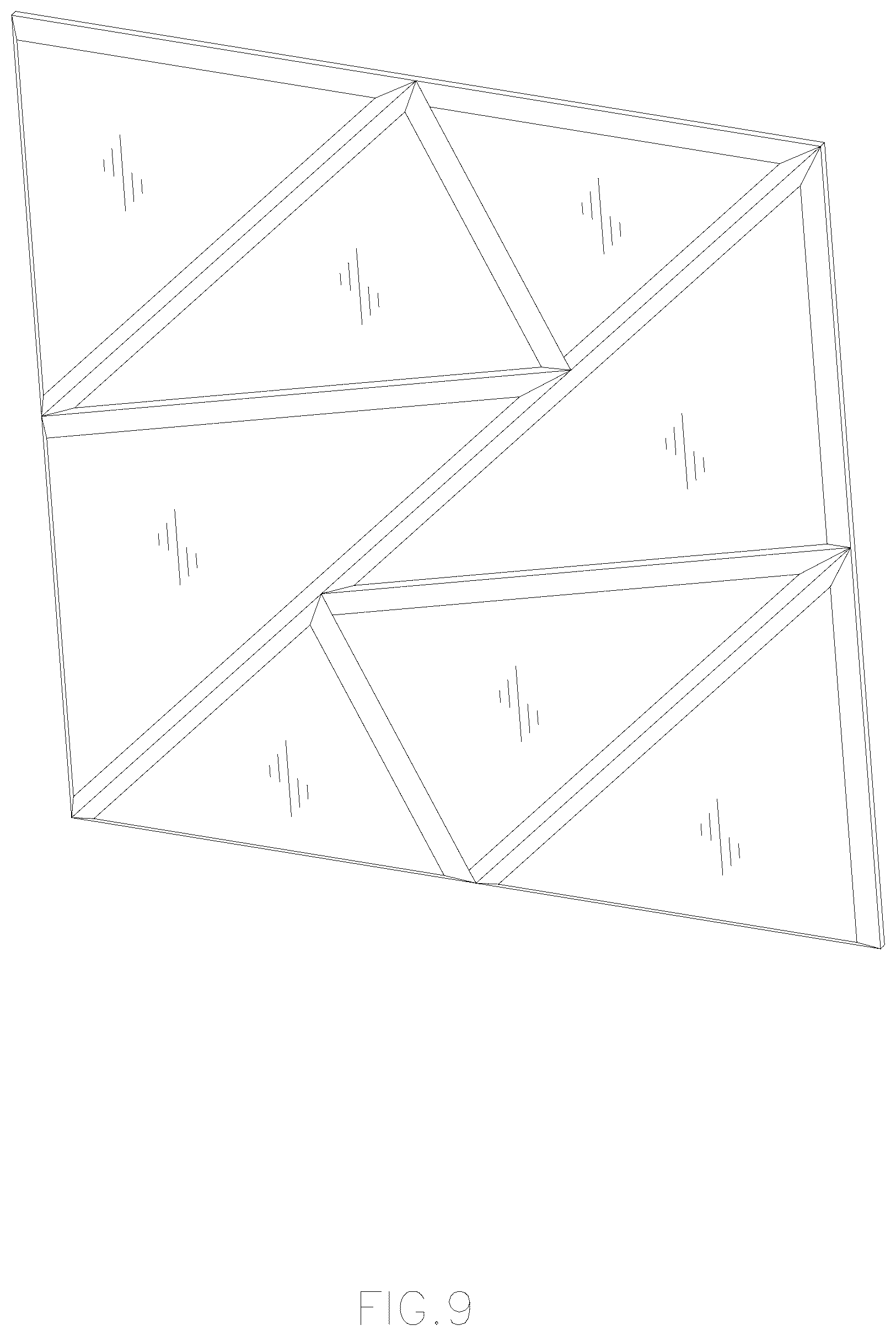 Patent USD1125610 Figure 9 – Wall panel