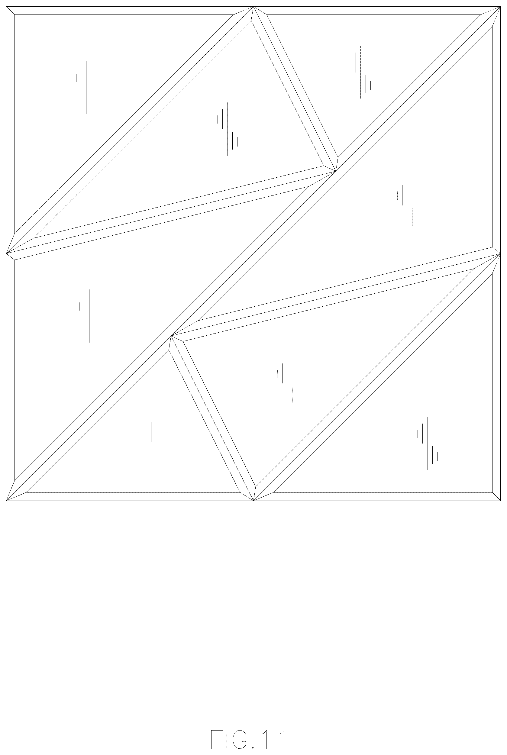 Patent USD1125610 Figure 11 – Wall panel