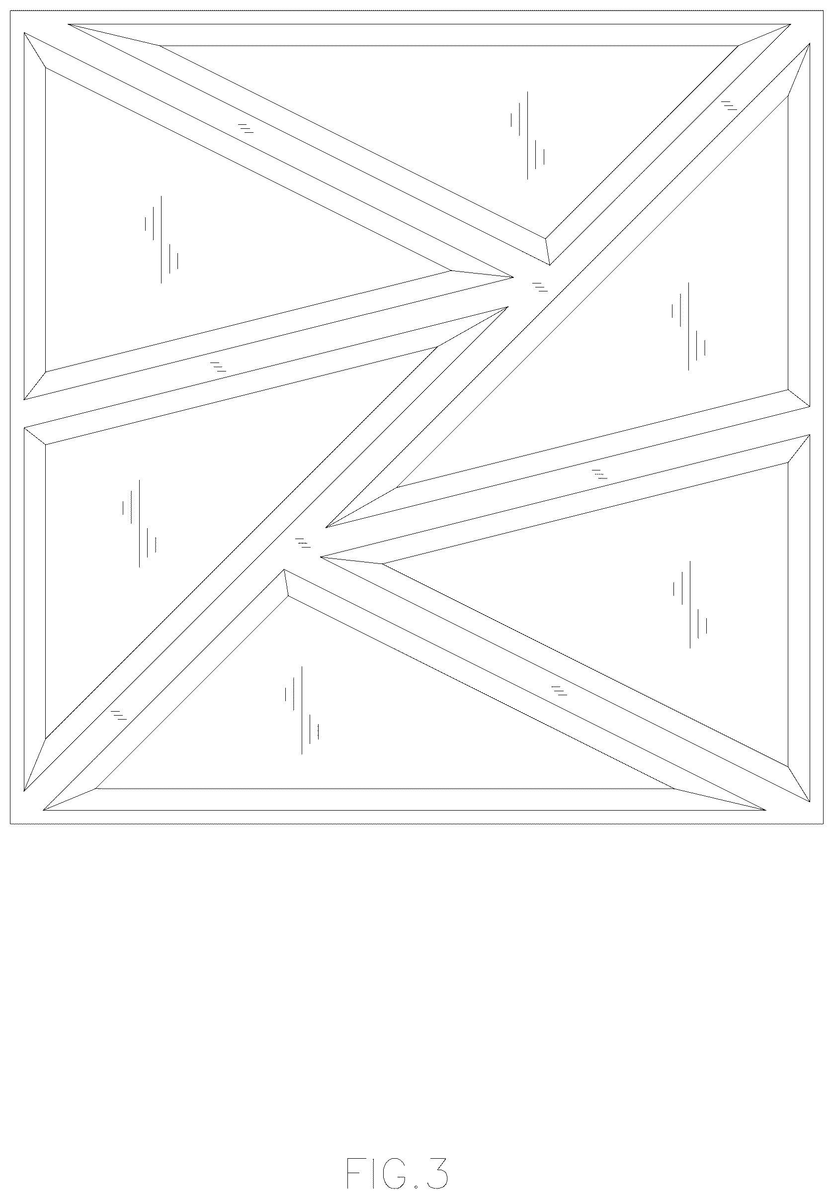 Patent USD1125611 Figure 3 – Wall panel