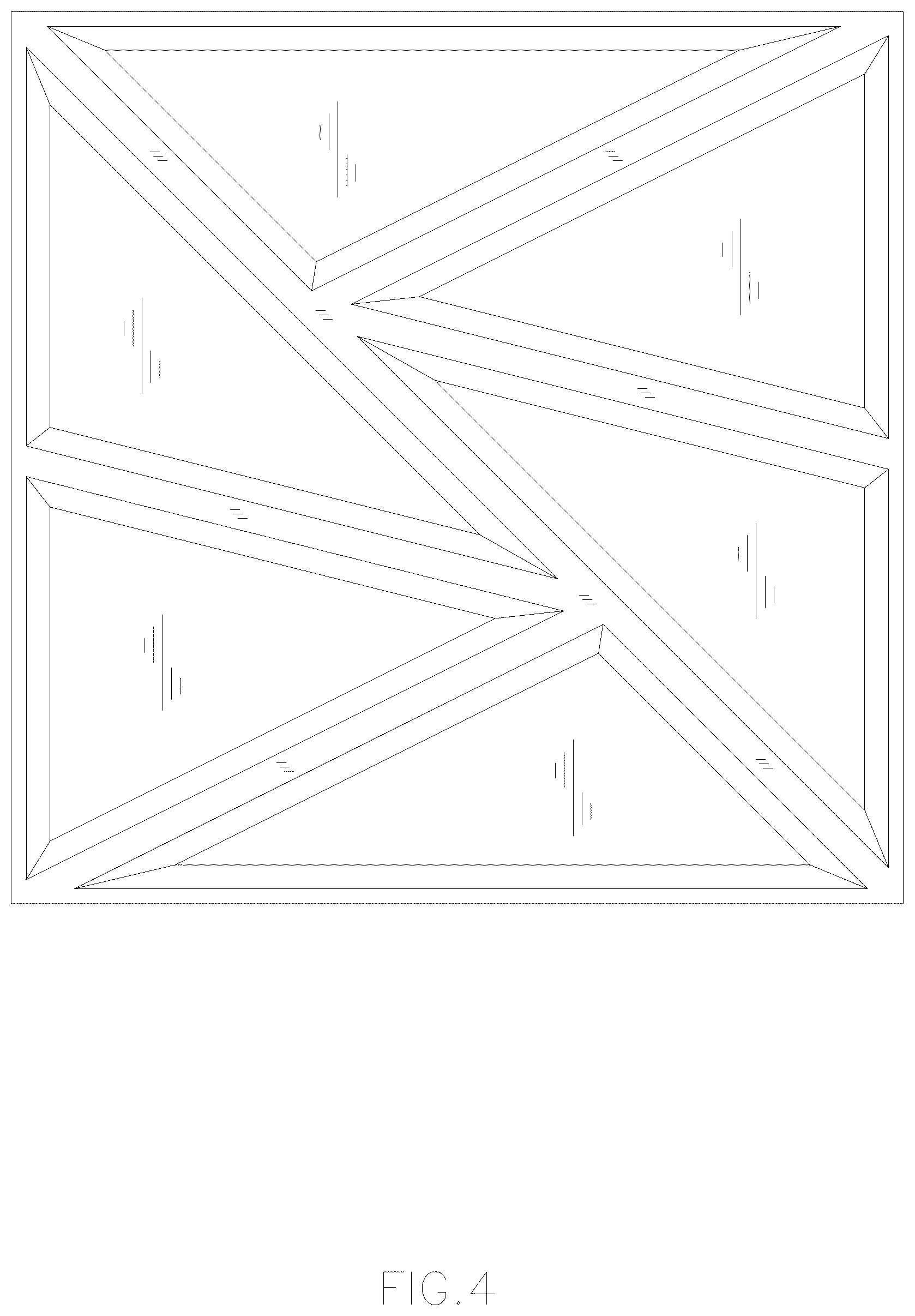 Patent USD1125611 Figure 4 – Wall panel