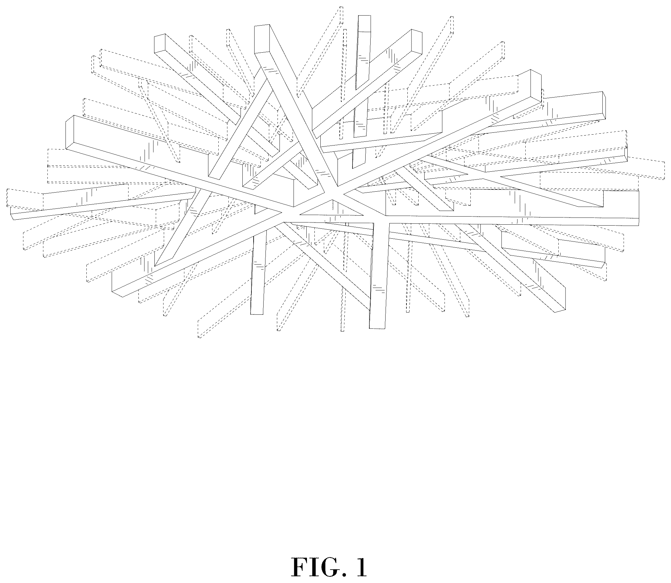 Patent USD1125615 Figure 1 – Architectural fixture
