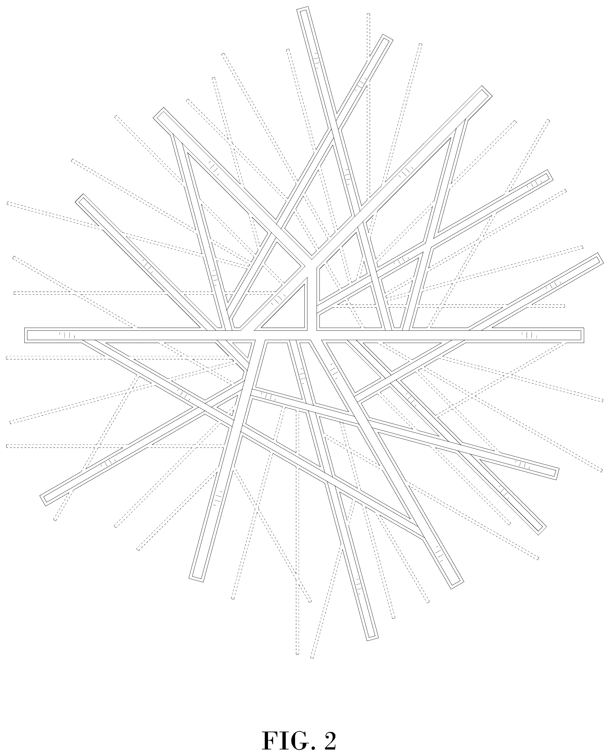 Patent USD1125615 Figure 2 – Architectural fixture