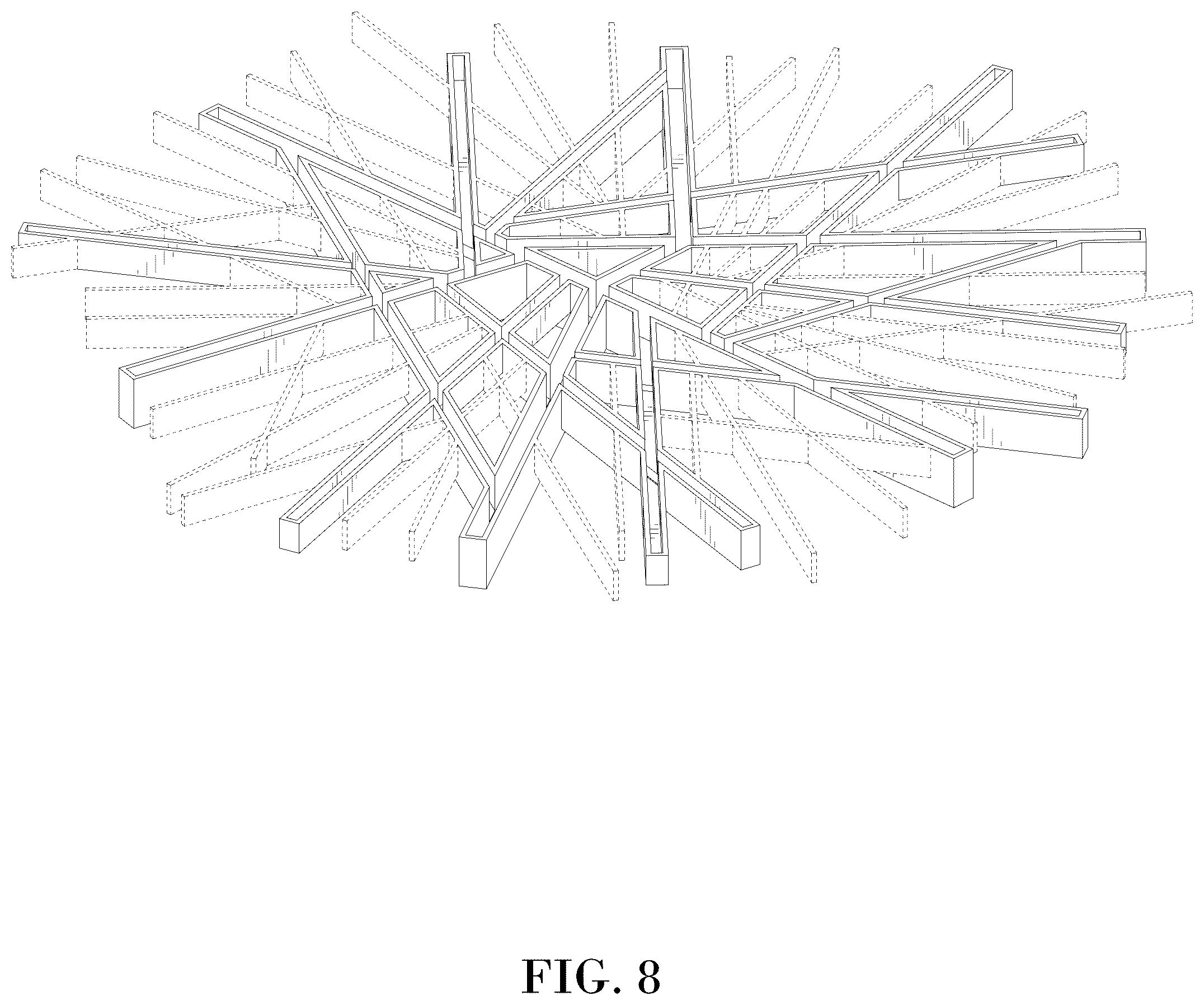 Patent USD1125615 Figure 5 – Architectural fixture