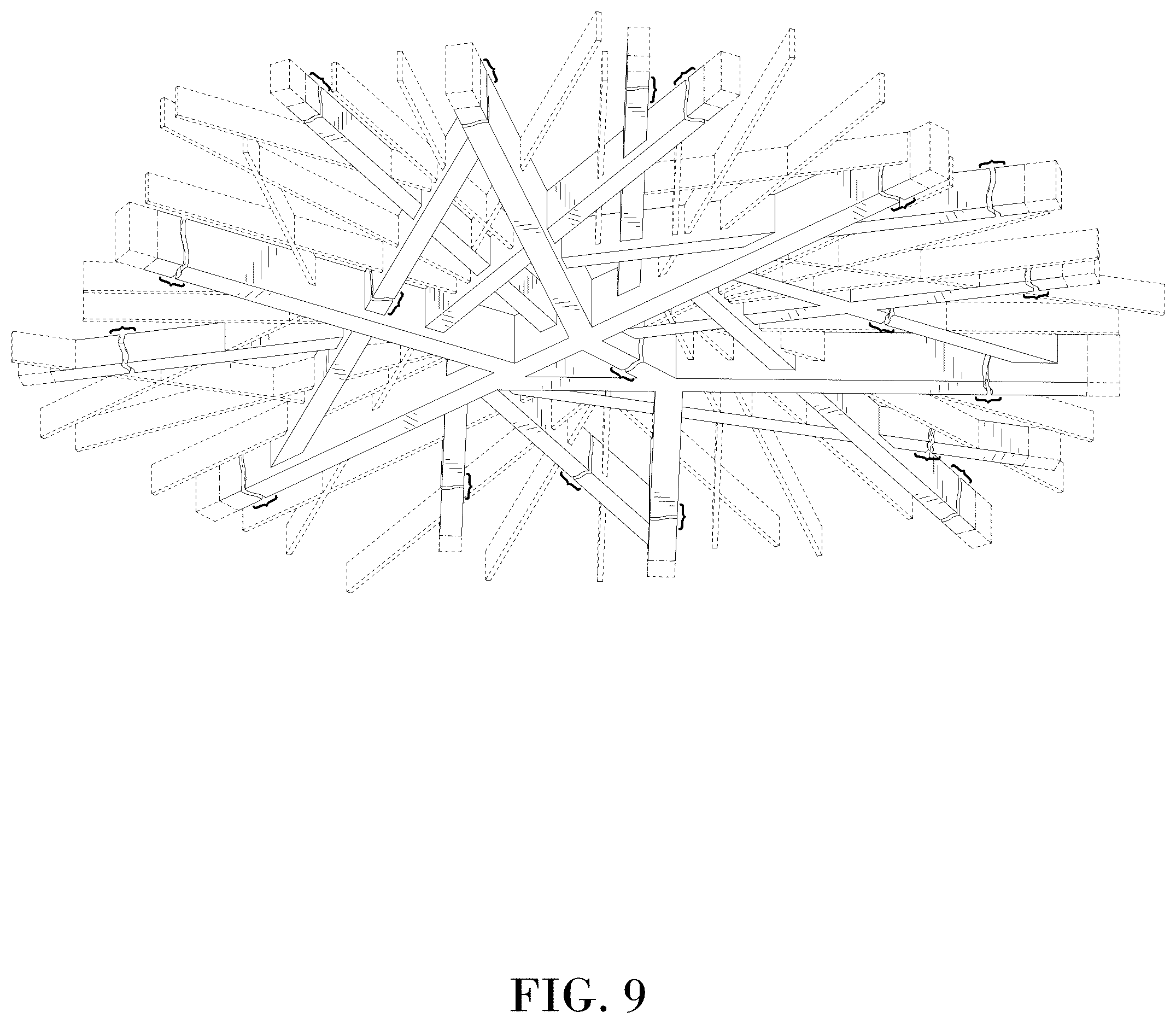 Patent USD1125615 Figure 6 – Architectural fixture