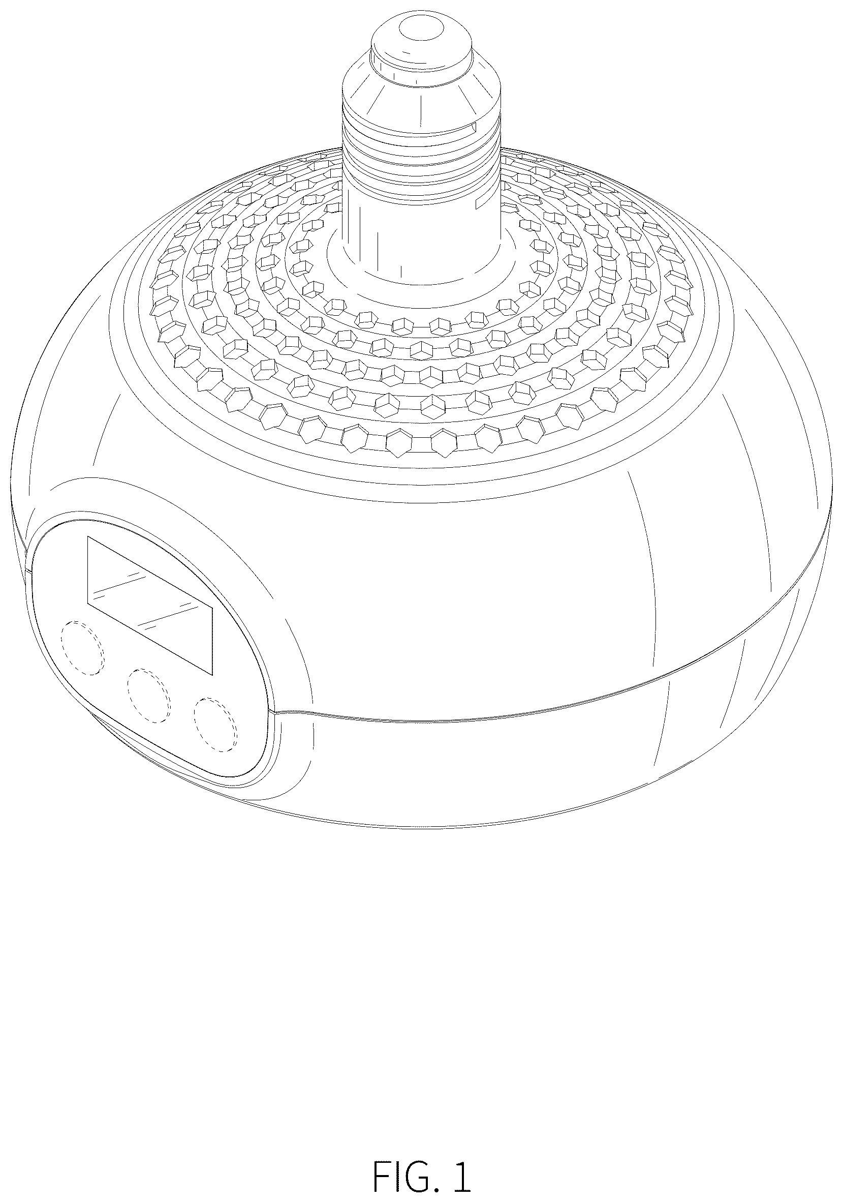 Patent USD1125616 Figure 1 – Heat lamp