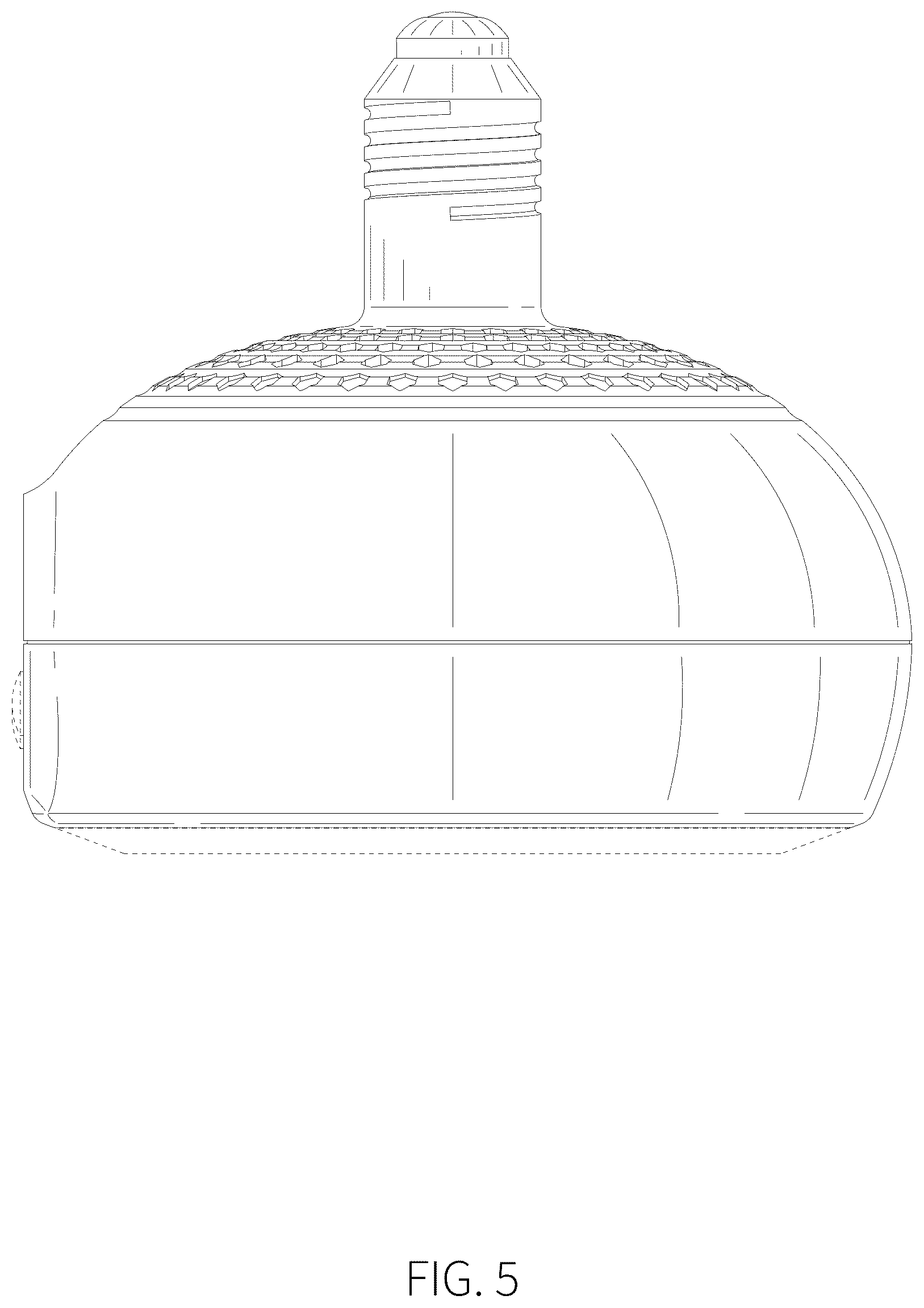 Patent USD1125616 Figure 5 – Heat lamp