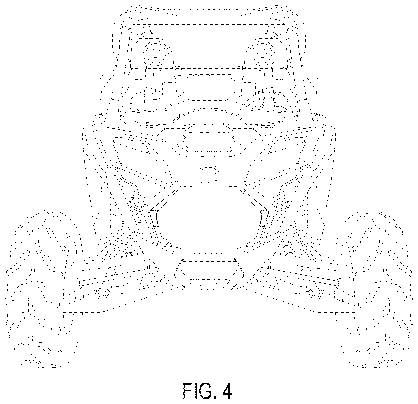 Patent USD1125624 Figure 4 – Light animation for headlights for an off-road vehicle