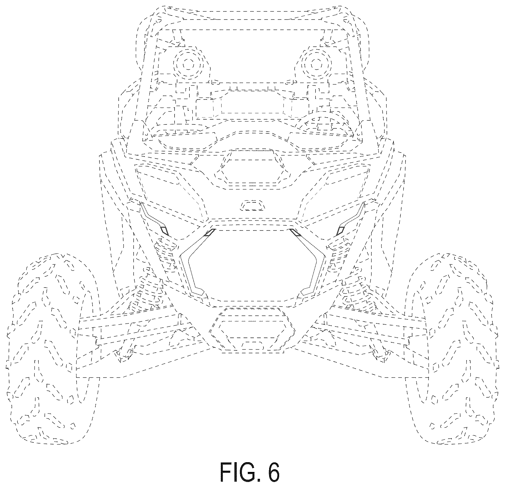 Patent USD1125624 Figure 6 – Light animation for headlights for an off-road vehicle