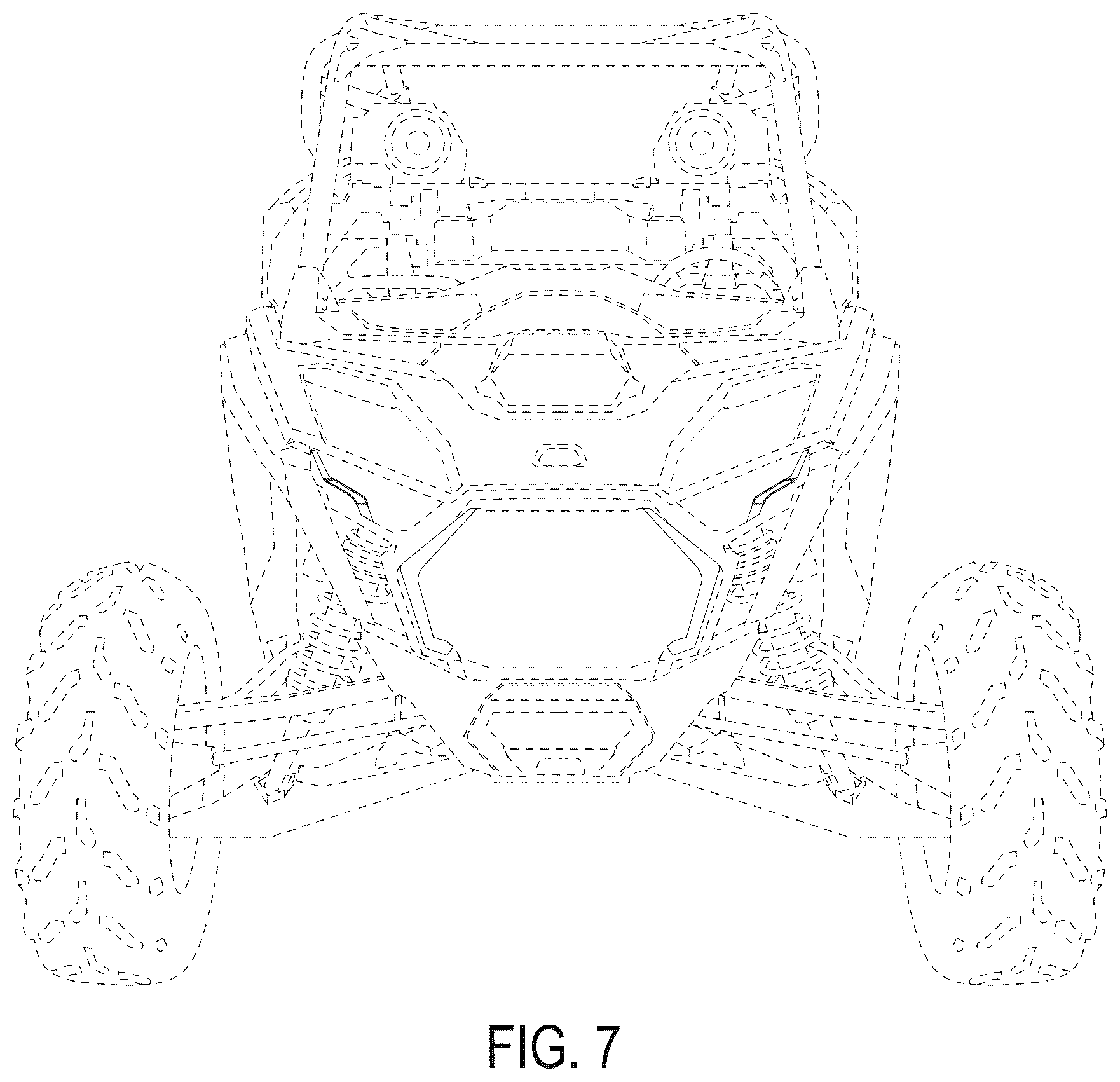 Patent USD1125624 Figure 7 – Light animation for headlights for an off-road vehicle