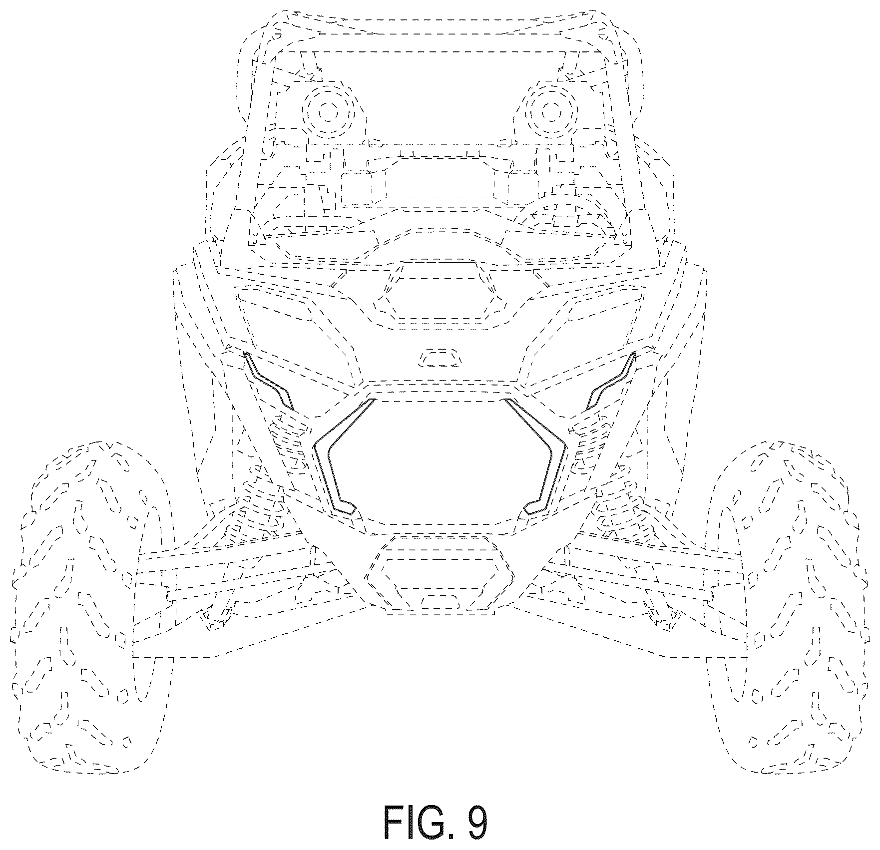 Patent USD1125624 Figure 9 – Light animation for headlights for an off-road vehicle