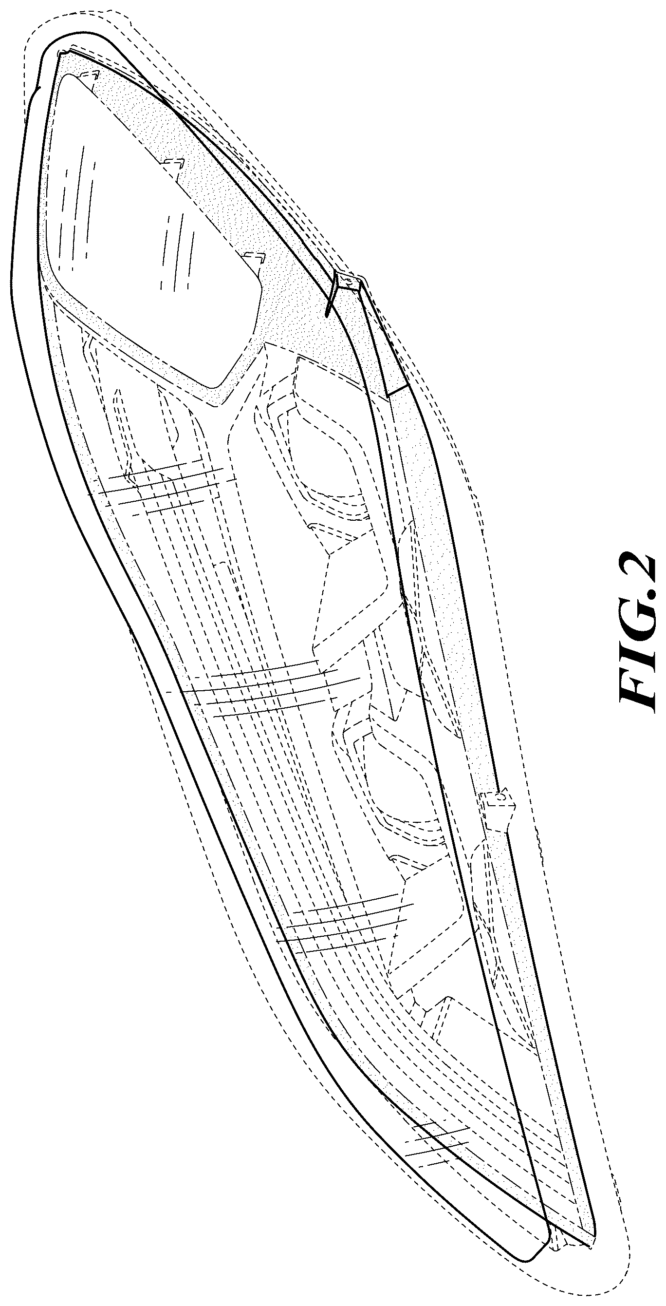 Patent USD1125625 Figure 2 – Headlamp bezel