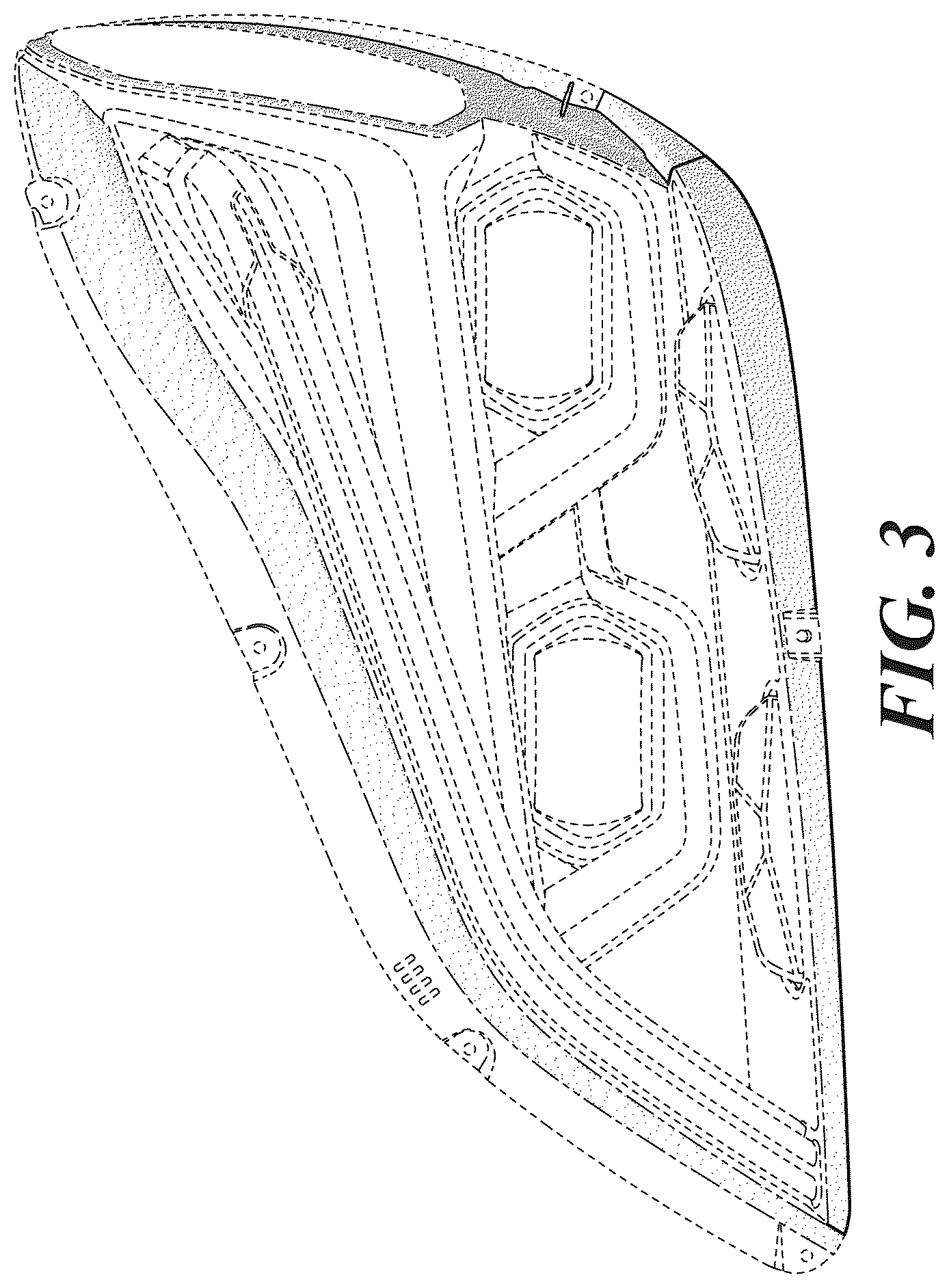 Patent USD1125625 Figure 3 – Headlamp bezel