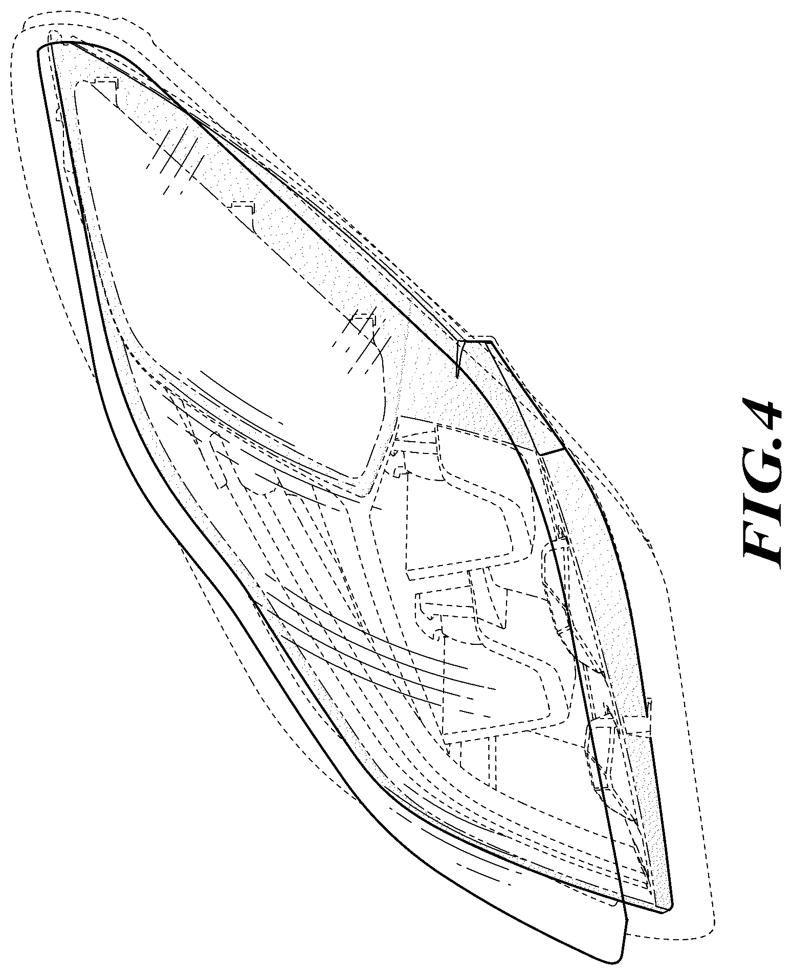 Patent USD1125625 Figure 4 – Headlamp bezel