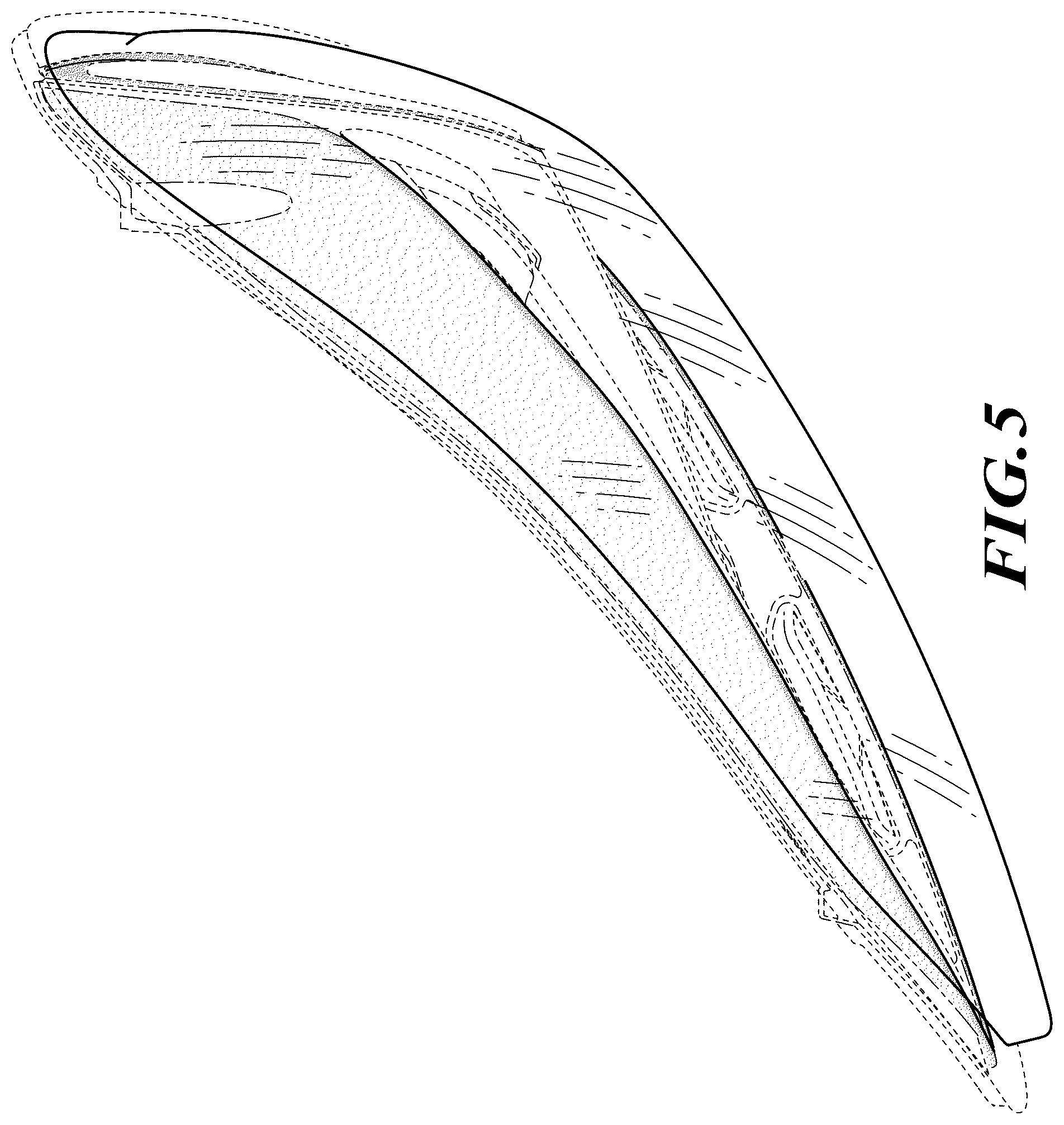 Patent USD1125625 Figure 5 – Headlamp bezel