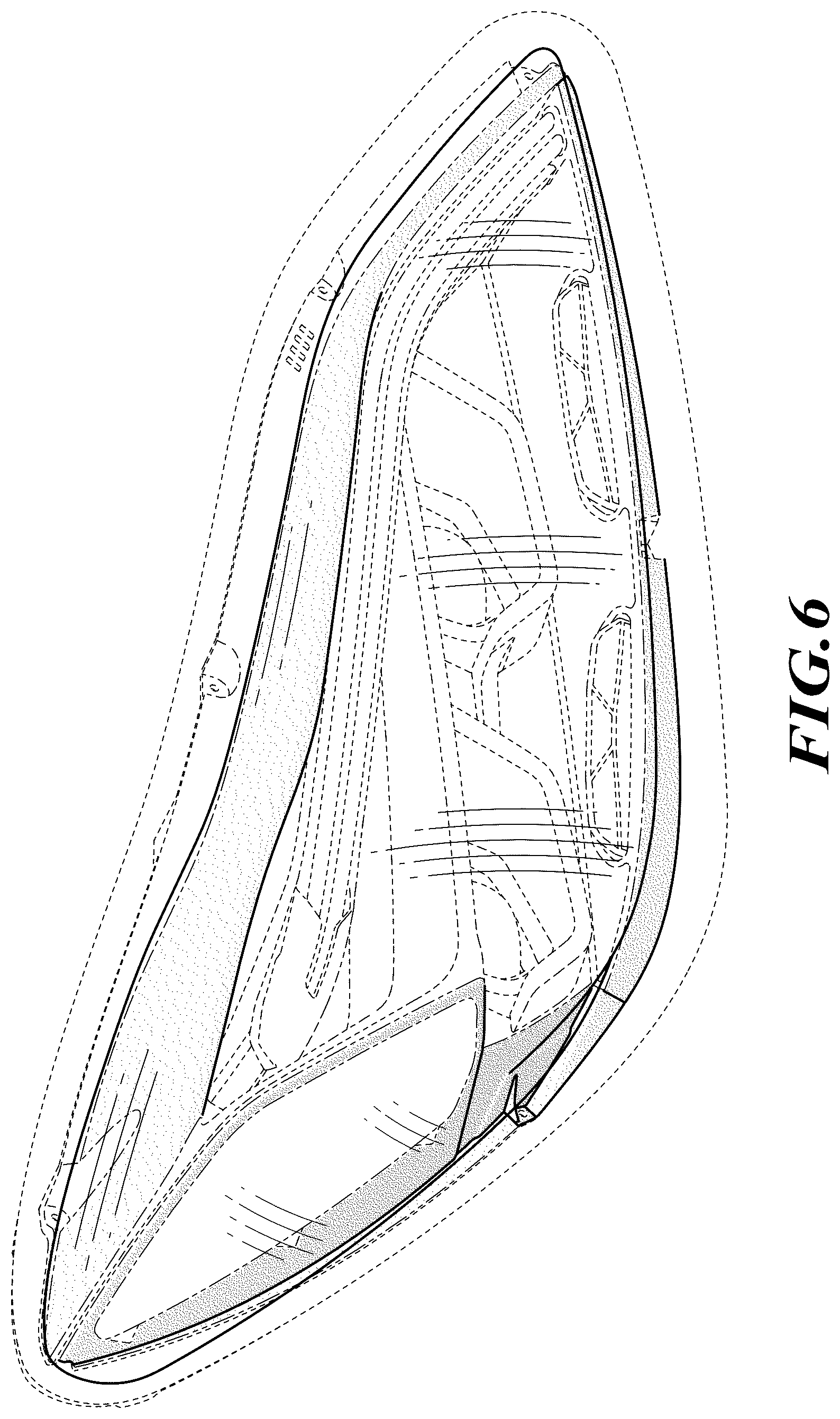Patent USD1125625 Figure 6 – Headlamp bezel