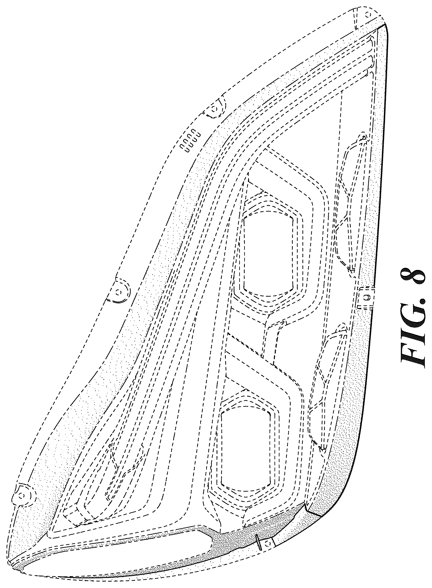 Patent USD1125625 Figure 8 – Headlamp bezel