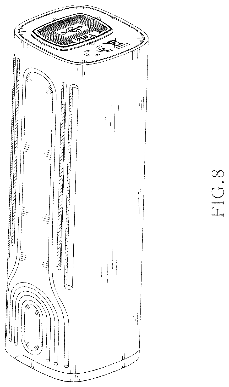 Patent USD1125628 Figure 8 – Bicycle light