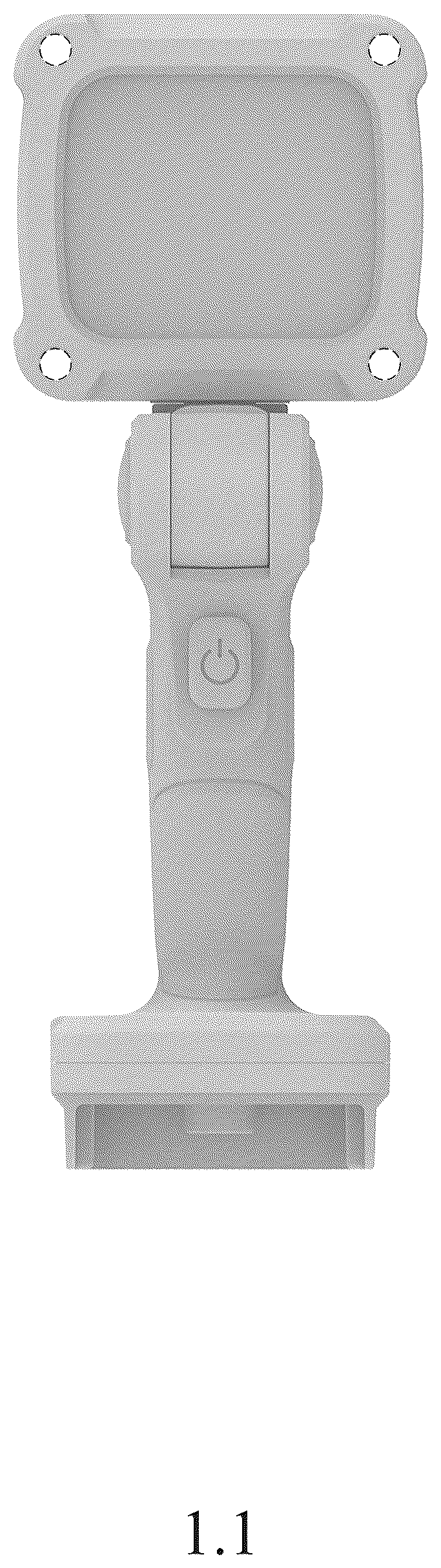 Patent USD1125635 Figure 1 – Hand lamp