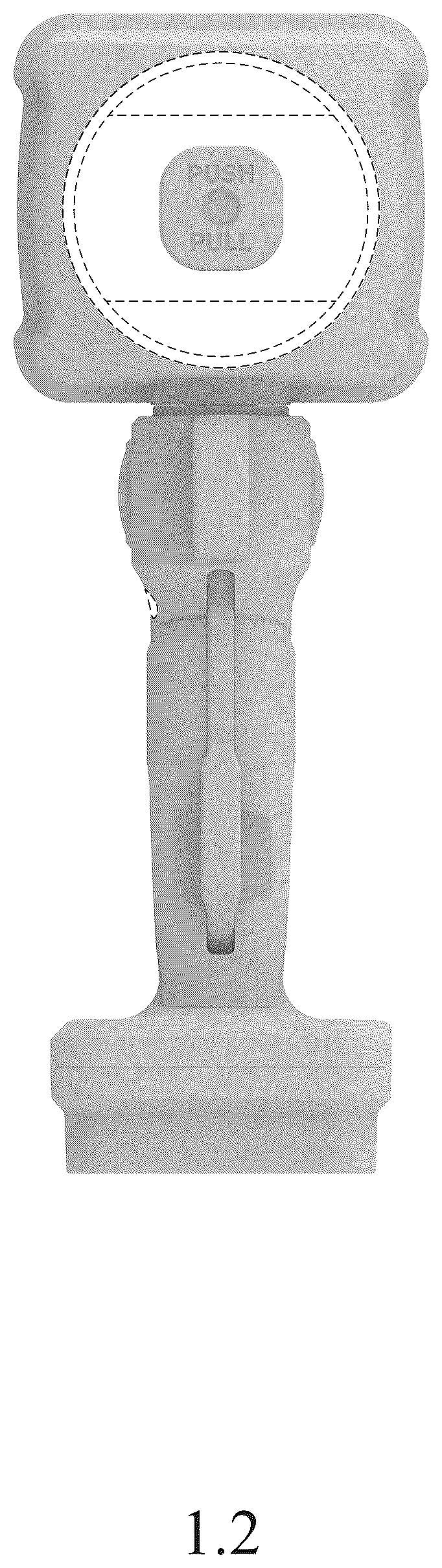 Patent USD1125635 Figure 2 – Hand lamp