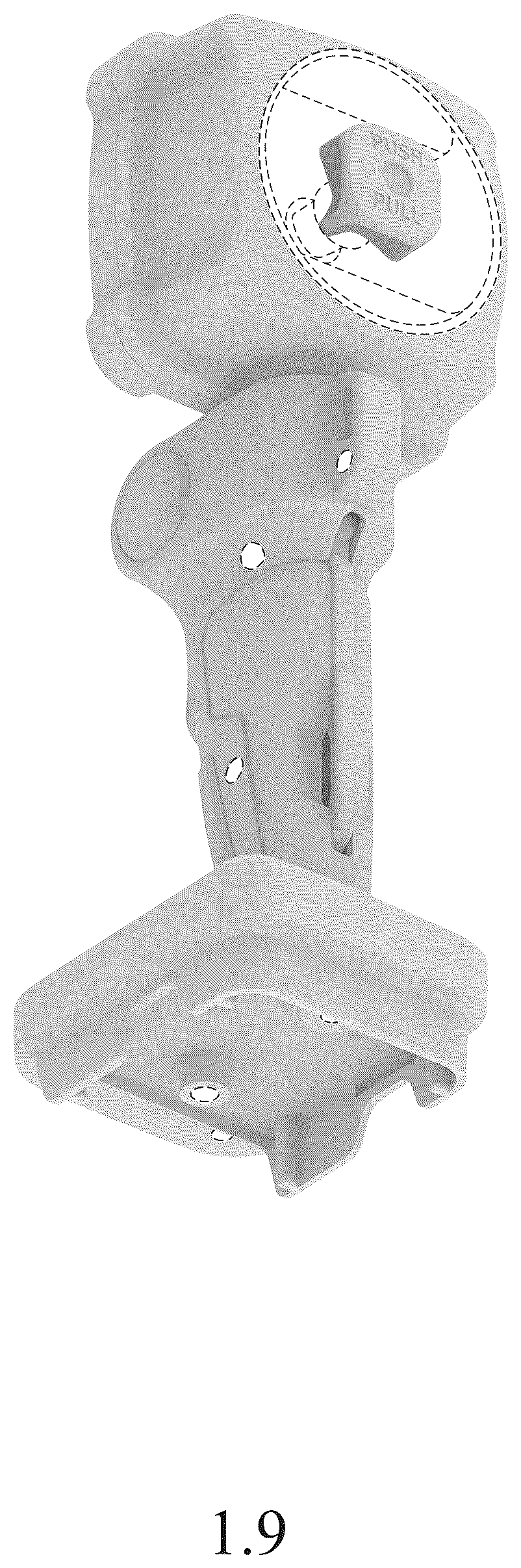 Patent USD1125635 Figure 9 – Hand lamp