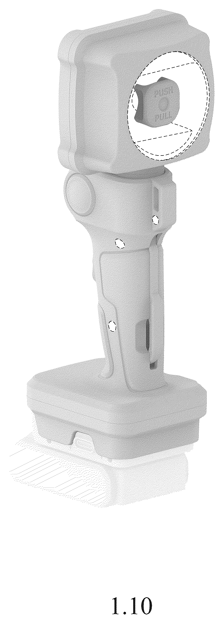 Patent USD1125635 Figure 10 – Hand lamp