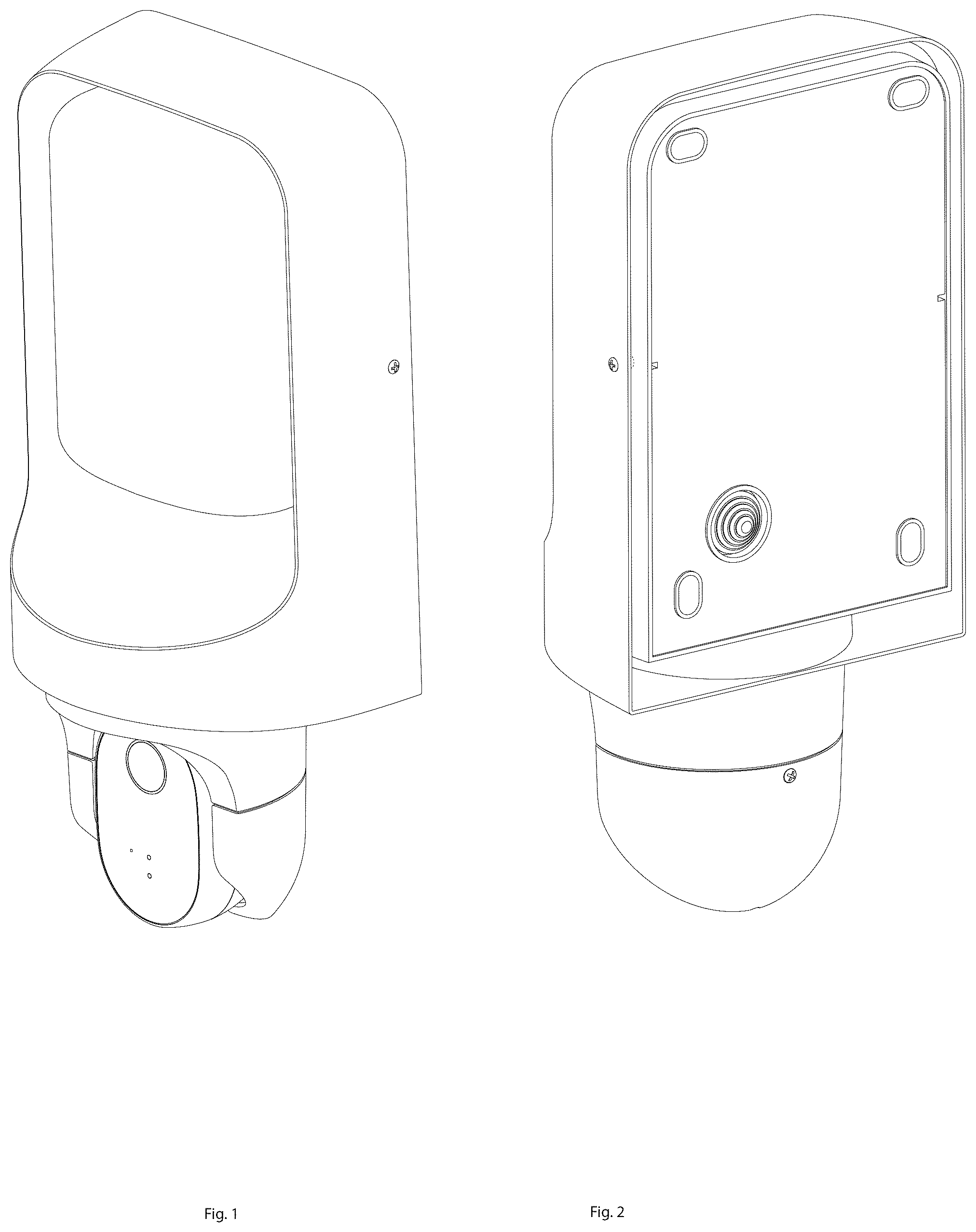 Patent USD1125636 — Camera with lighting fixture — Figure 1