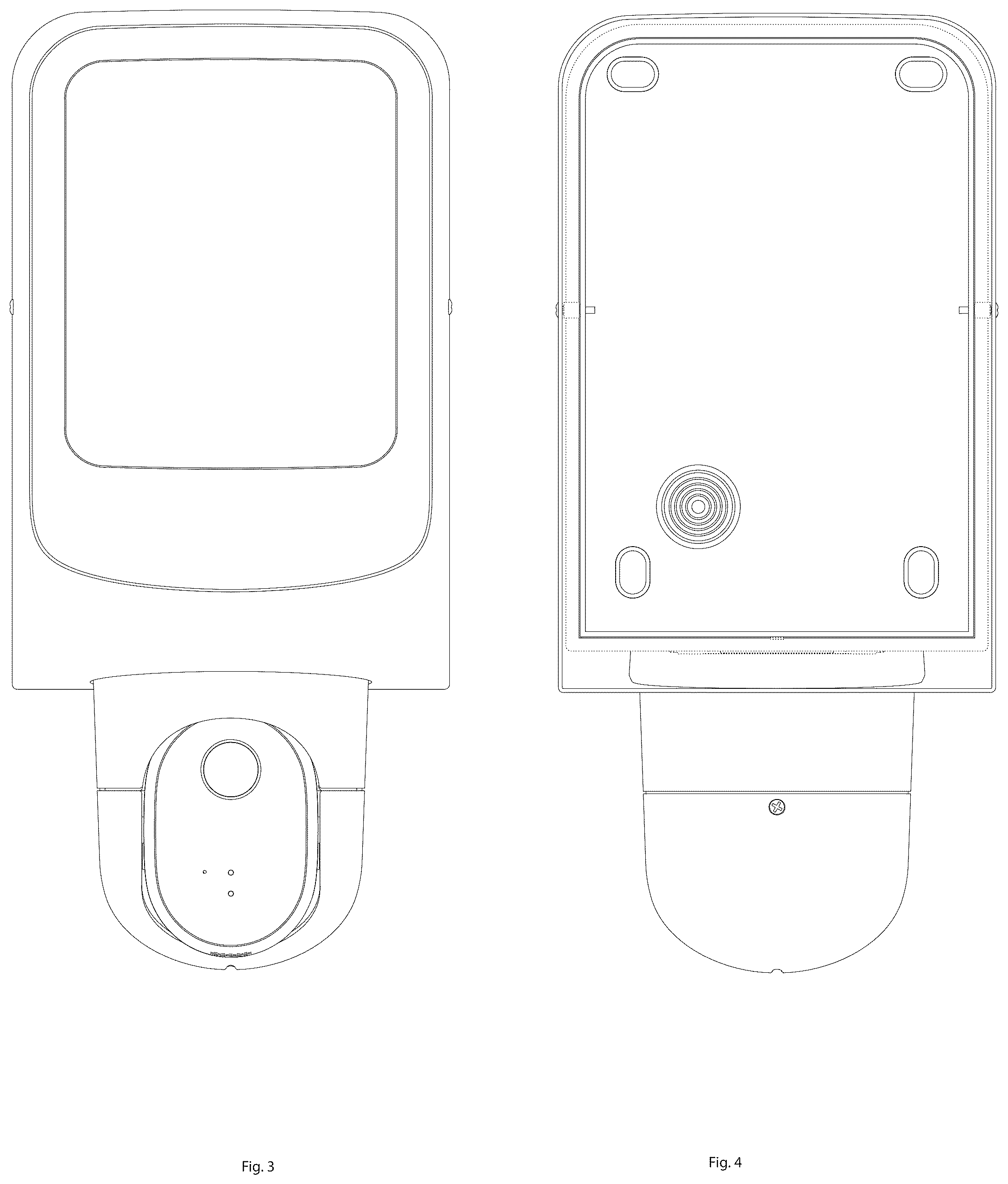Patent USD1125636 Figure 2 – Camera with lighting fixture