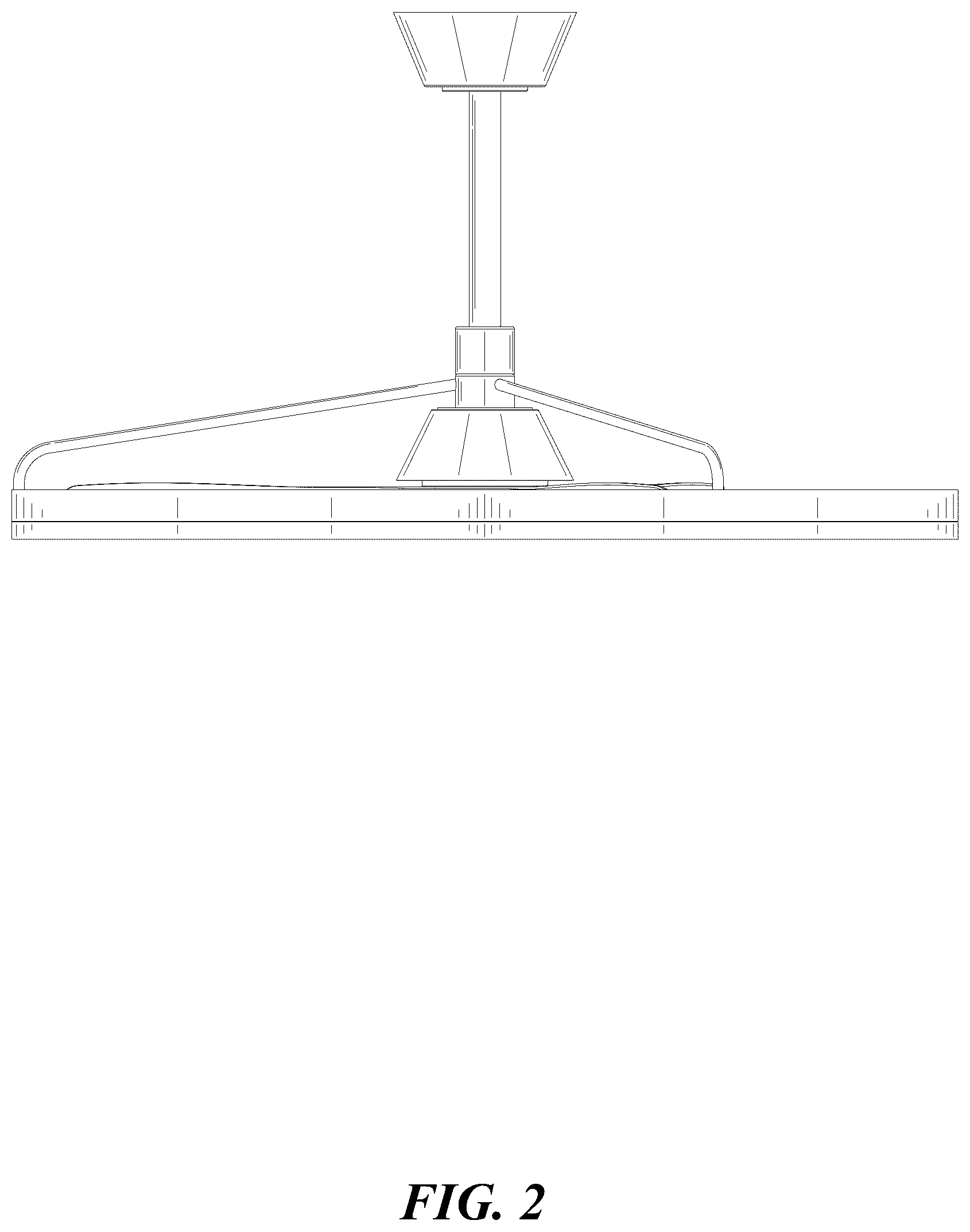 Patent USD1125637 Figure 2 – Fan lamp