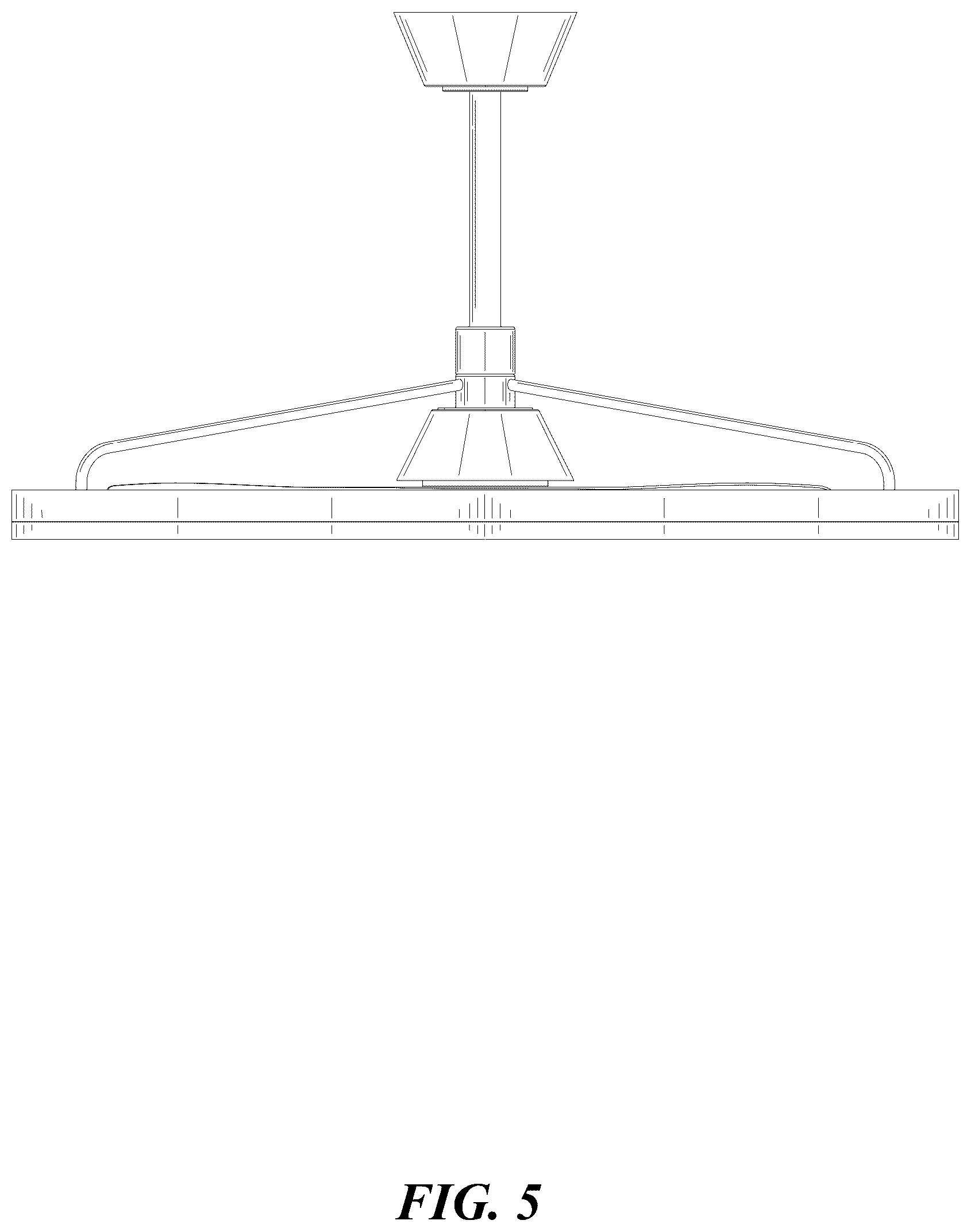 Patent USD1125637 Figure 5 – Fan lamp