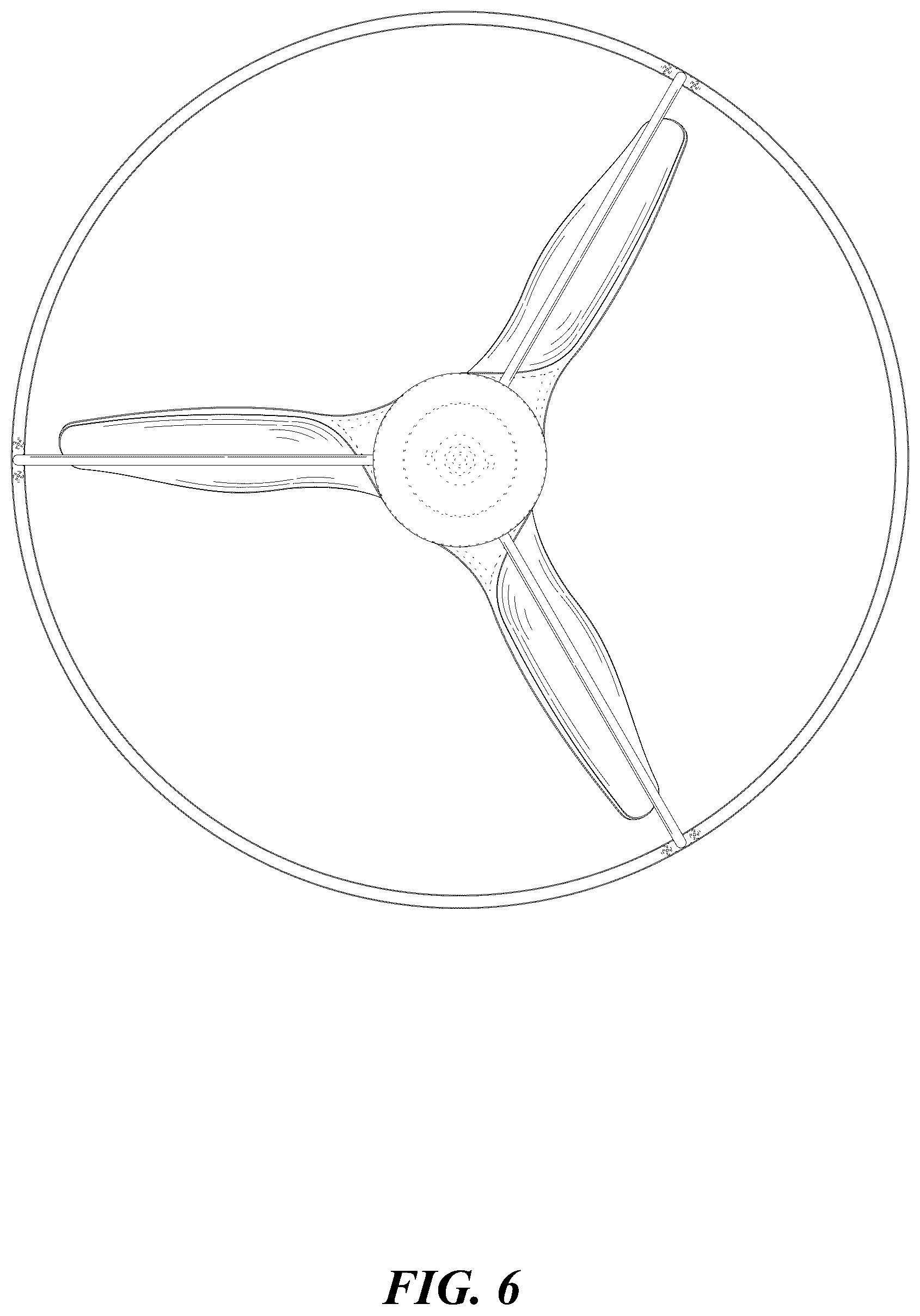 Patent USD1125637 Figure 6 – Fan lamp