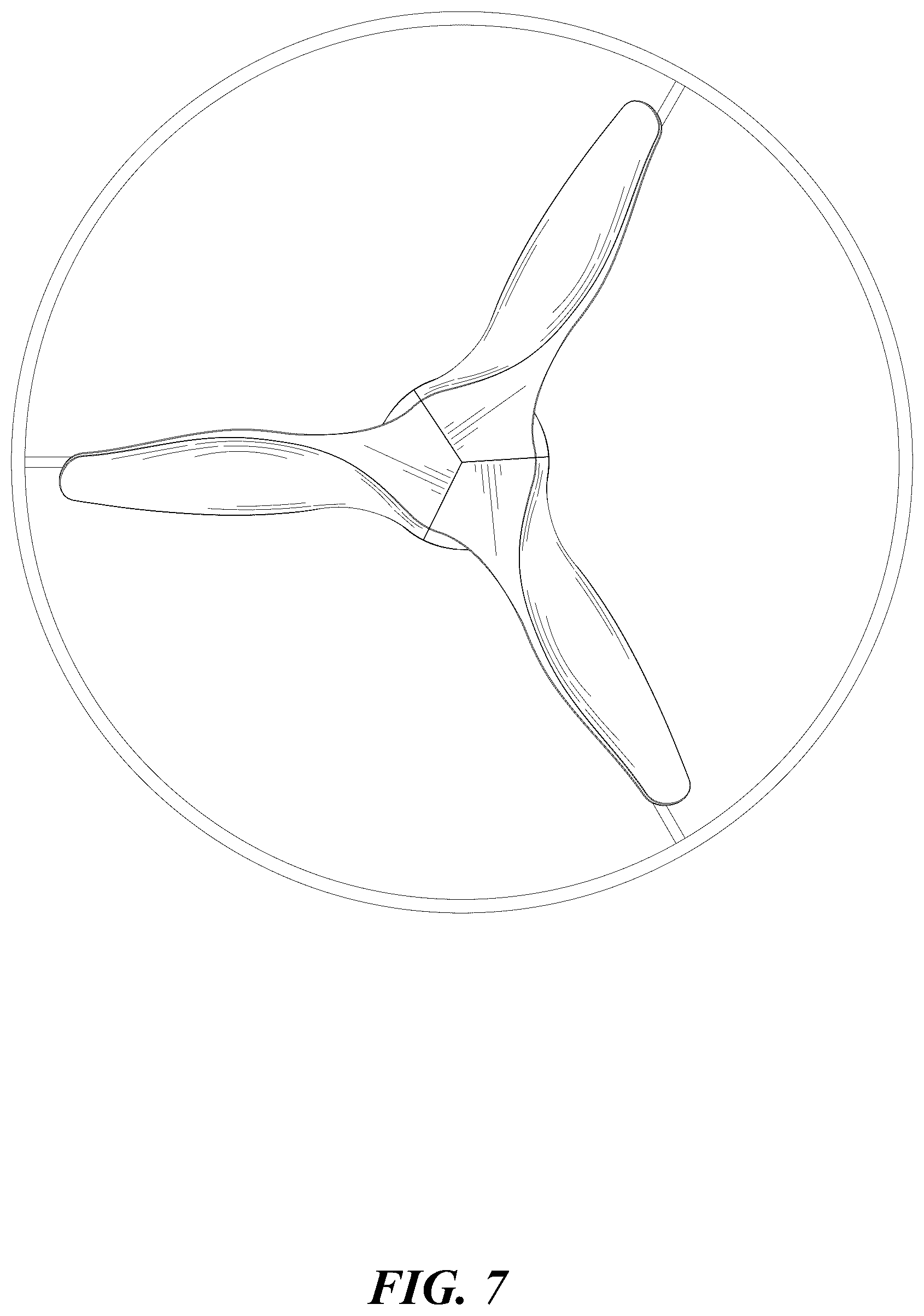 Patent USD1125637 Figure 7 – Fan lamp