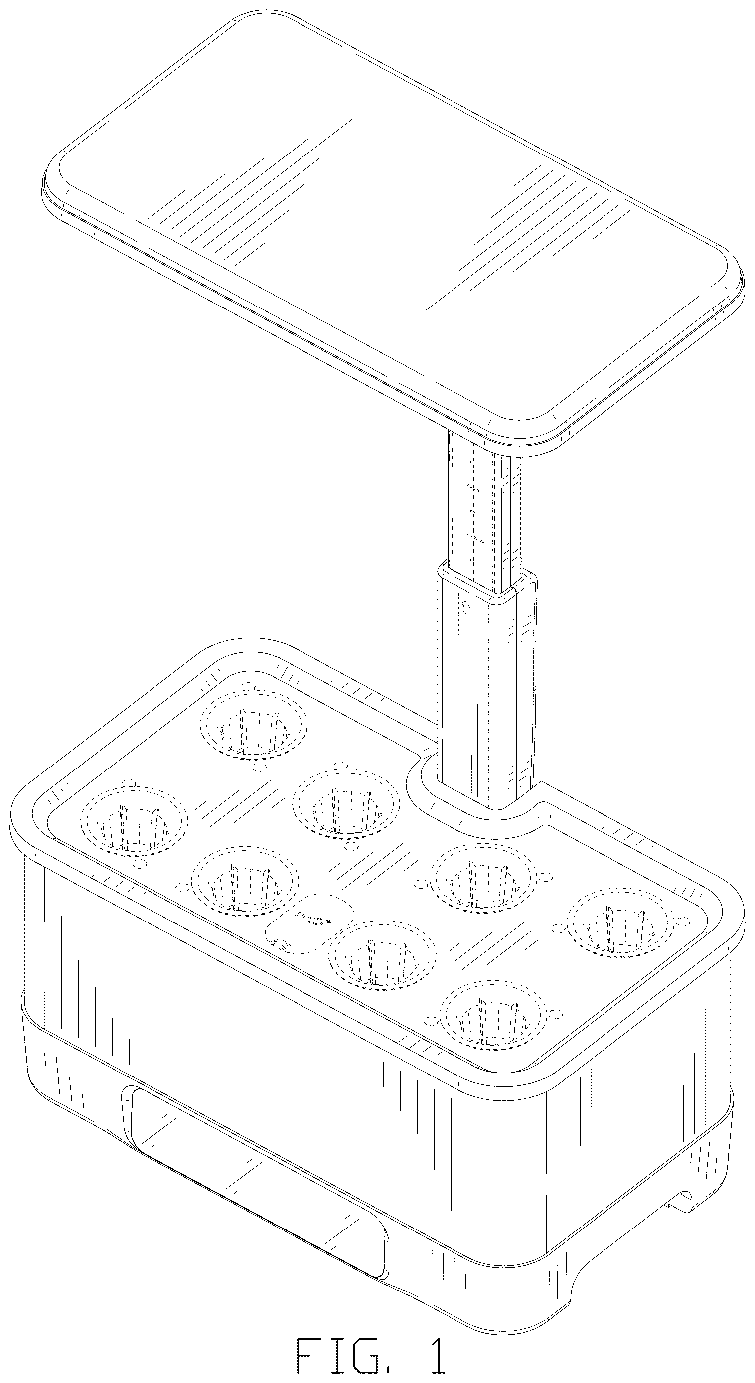 Patent USD1125639 Figure 1 – Plant growing light