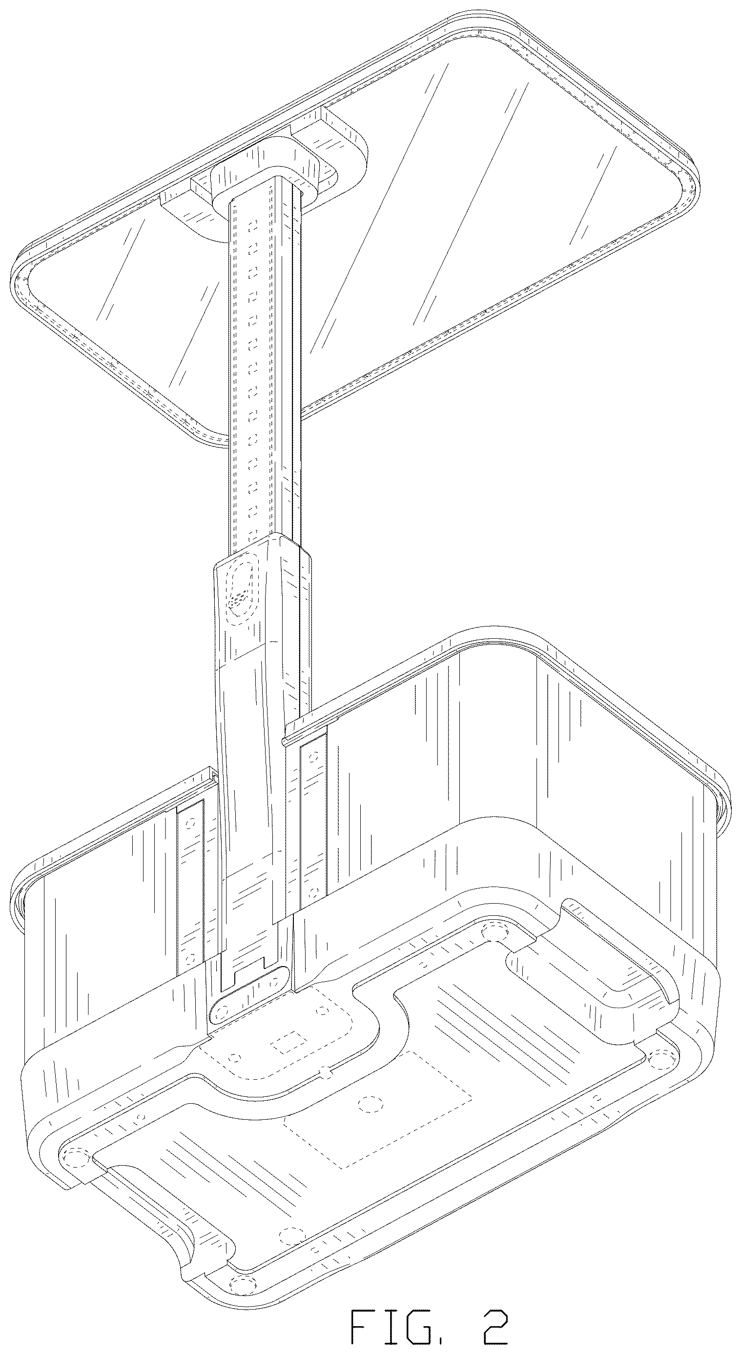 Patent USD1125639 Figure 2 – Plant growing light