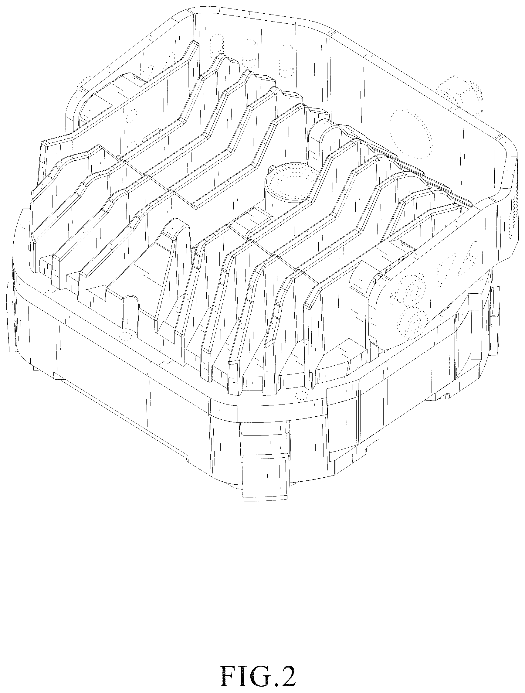 Patent USD1125640 Figure 2 – Work light