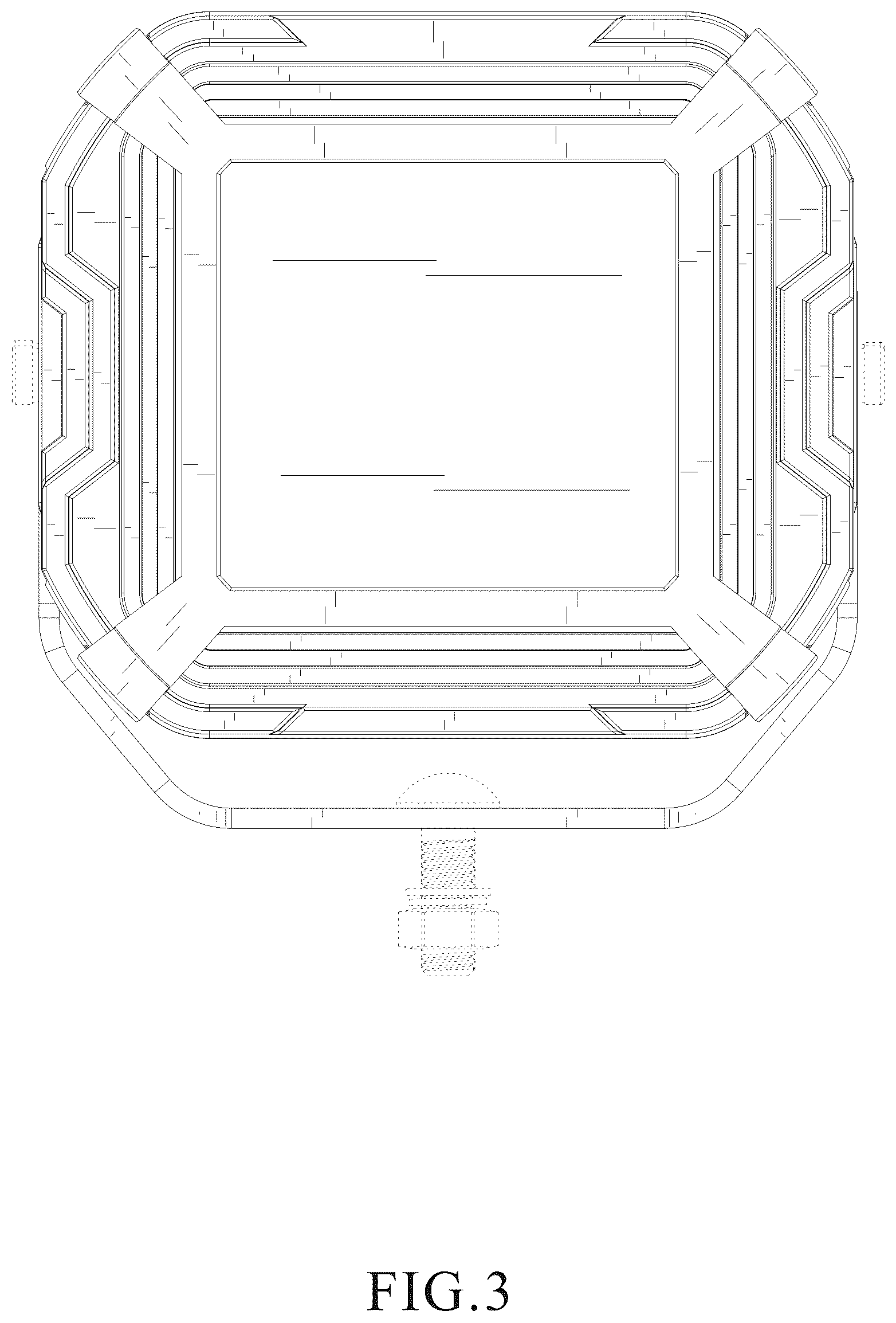 Patent USD1125640 Figure 3 – Work light