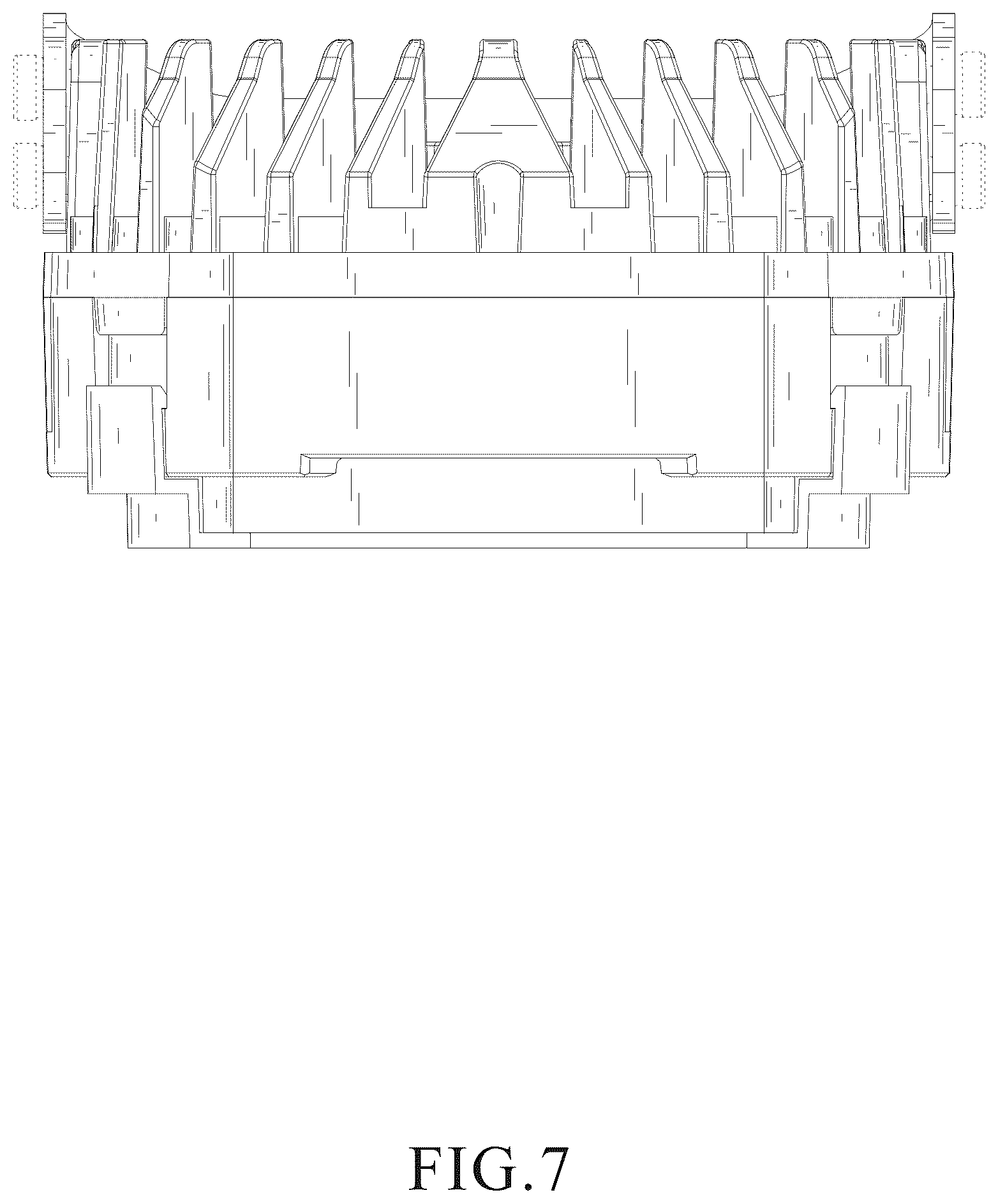 Patent USD1125640 Figure 7 – Work light