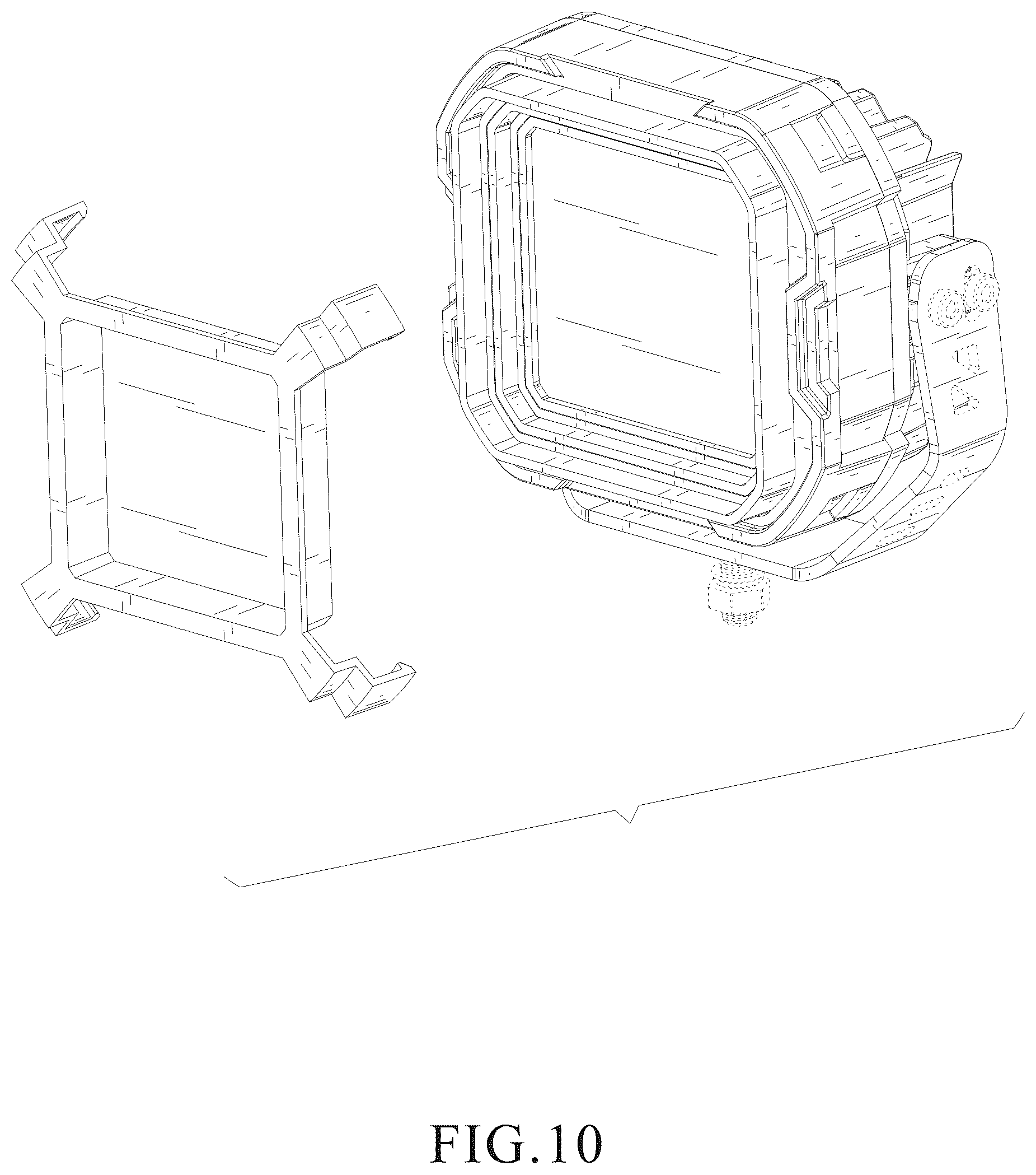 Patent USD1125640 Figure 10 – Work light