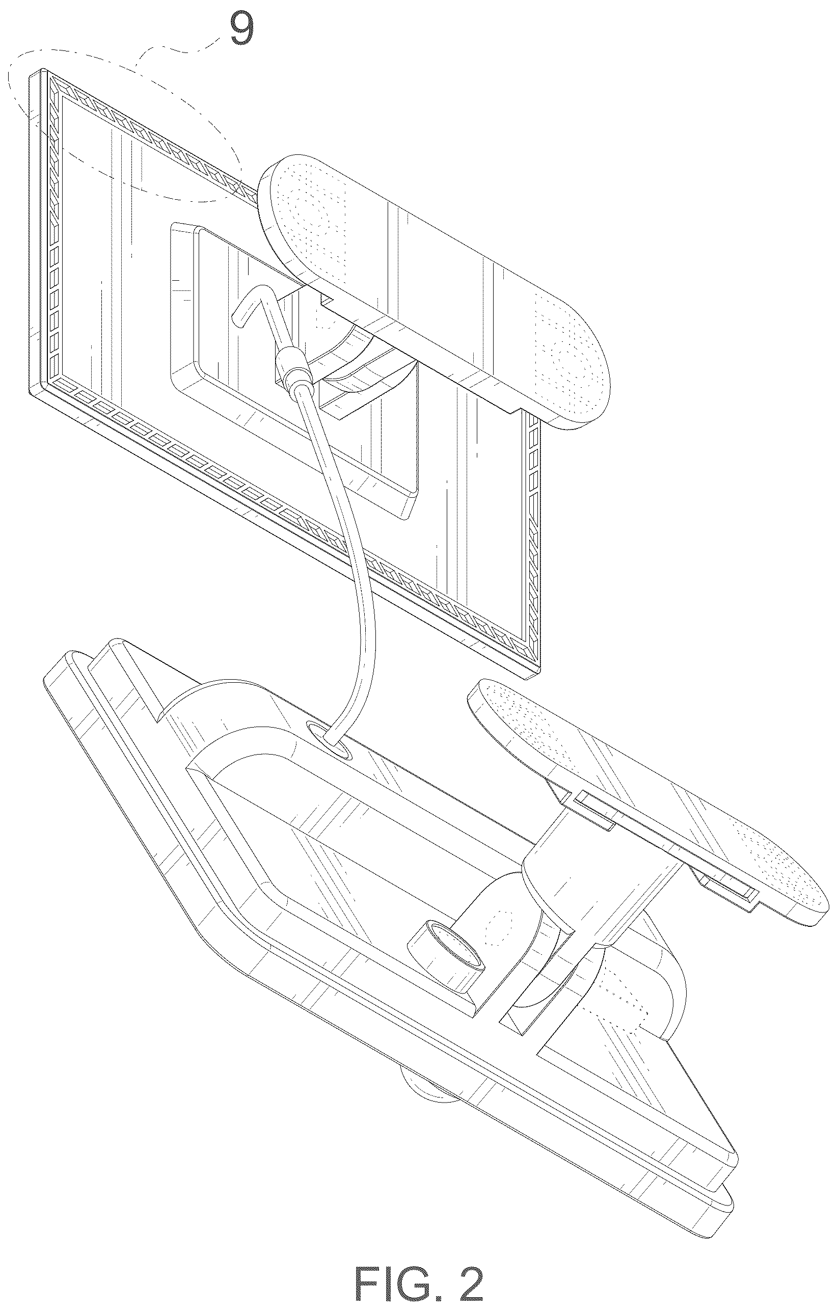 Patent USD1125642 Figure 2 – Solar sensor wall light