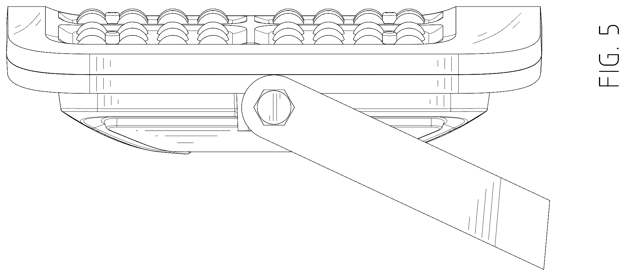 Patent USD1125643 Figure 5 – Solar floodlight
