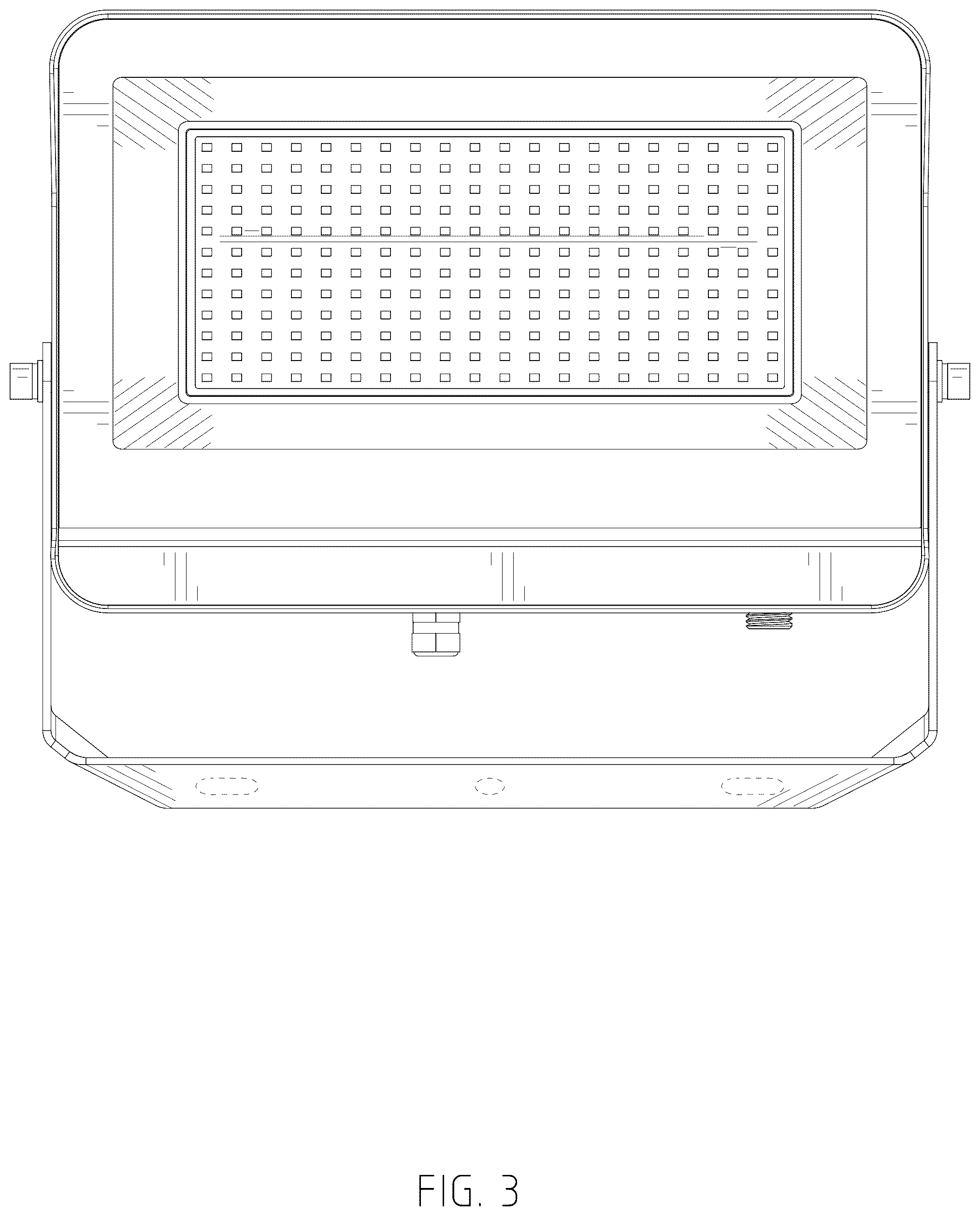 Patent USD1125644 Figure 3 – Floodlight