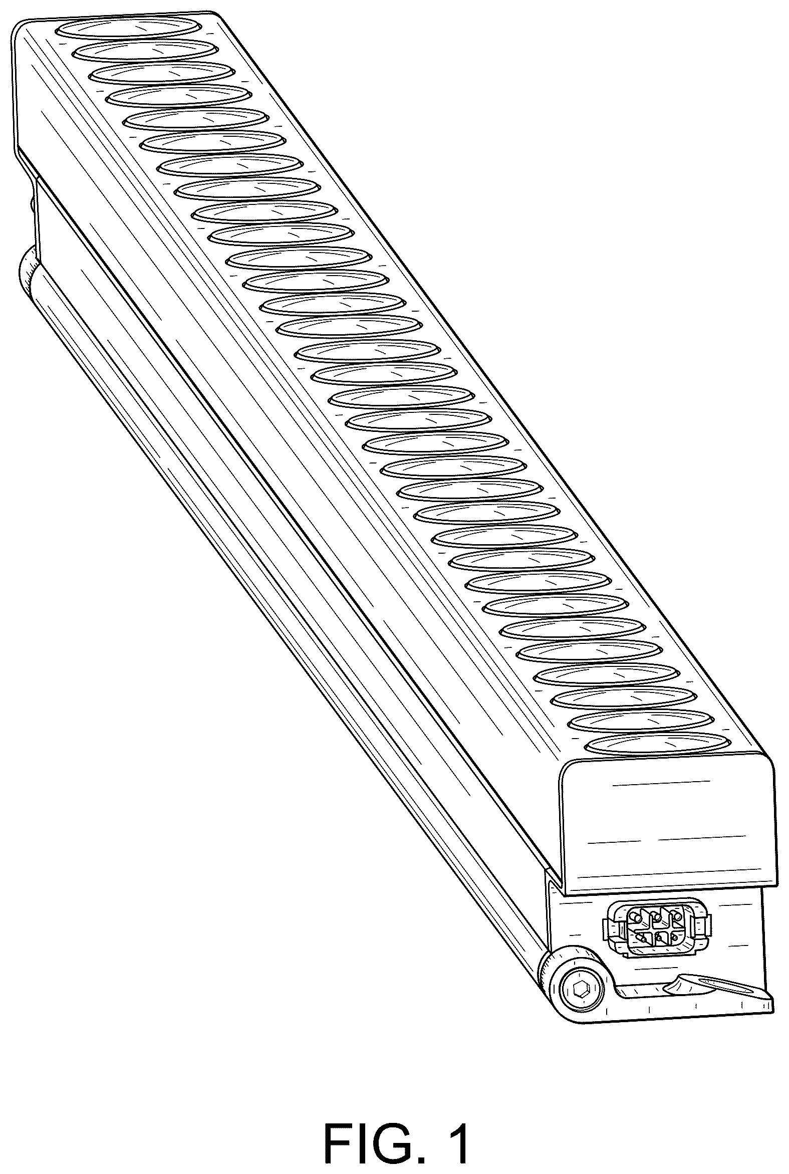 Patent USD1125650 Figure 1 – Linear luminaire