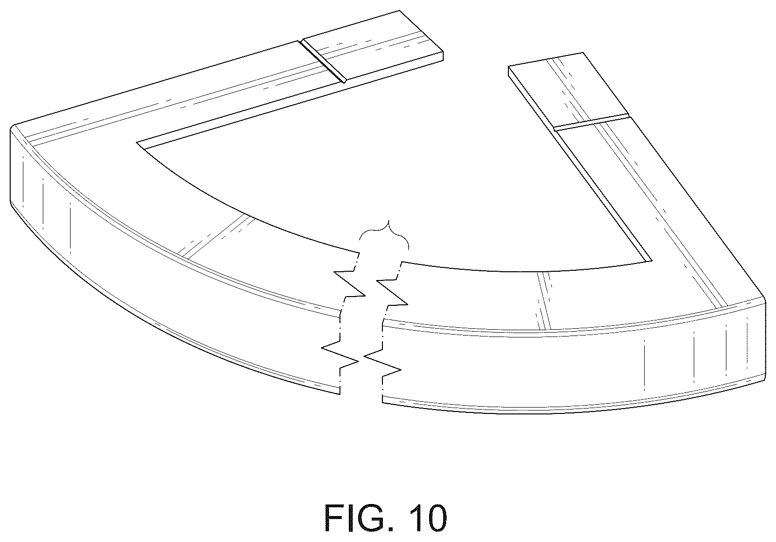 Patent USD1125654 Figure 7 – LED strip light mounting track